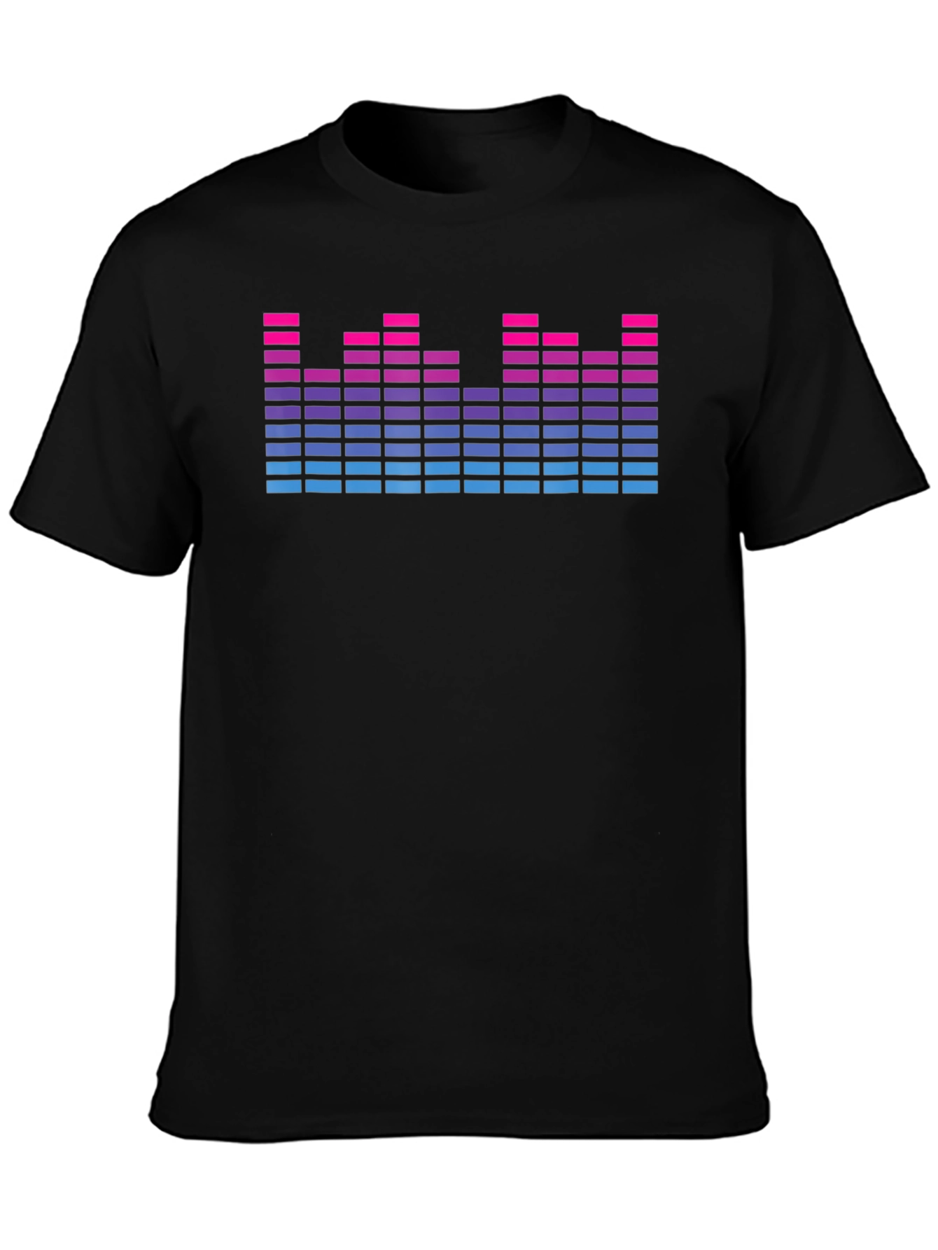 Retro Equalizer Graphic Print T-Shirt