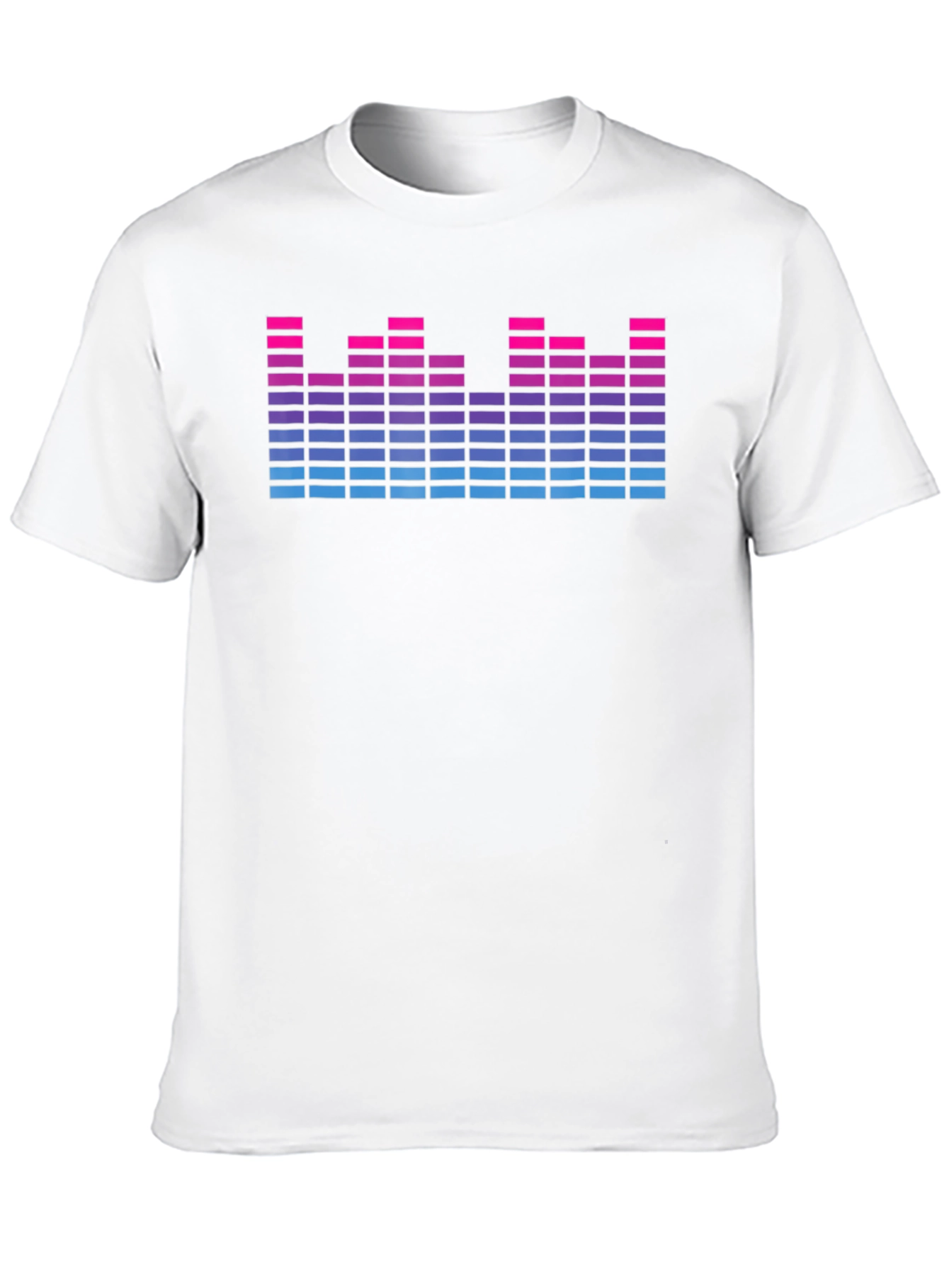 Retro Equalizer Graphic Print T-Shirt