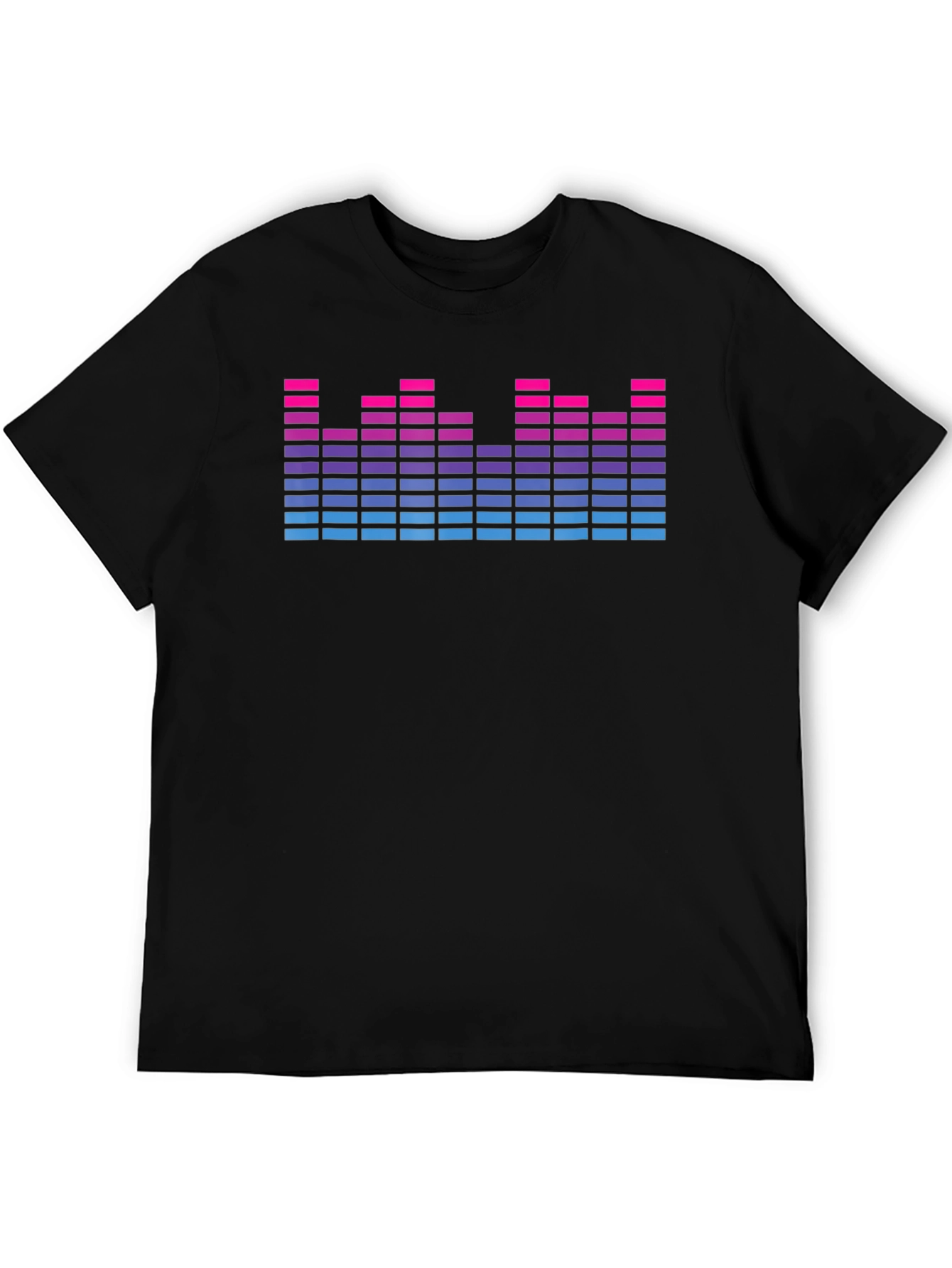 Retro Equalizer Graphic Print T-Shirt