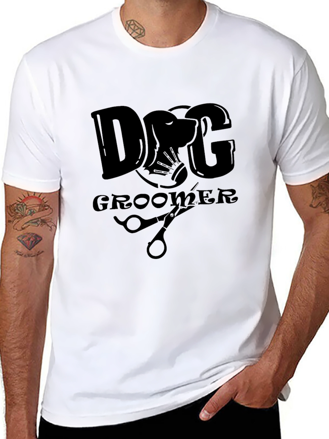 Dog Groomer T-Shirt - Unisex Black Graphic Tee