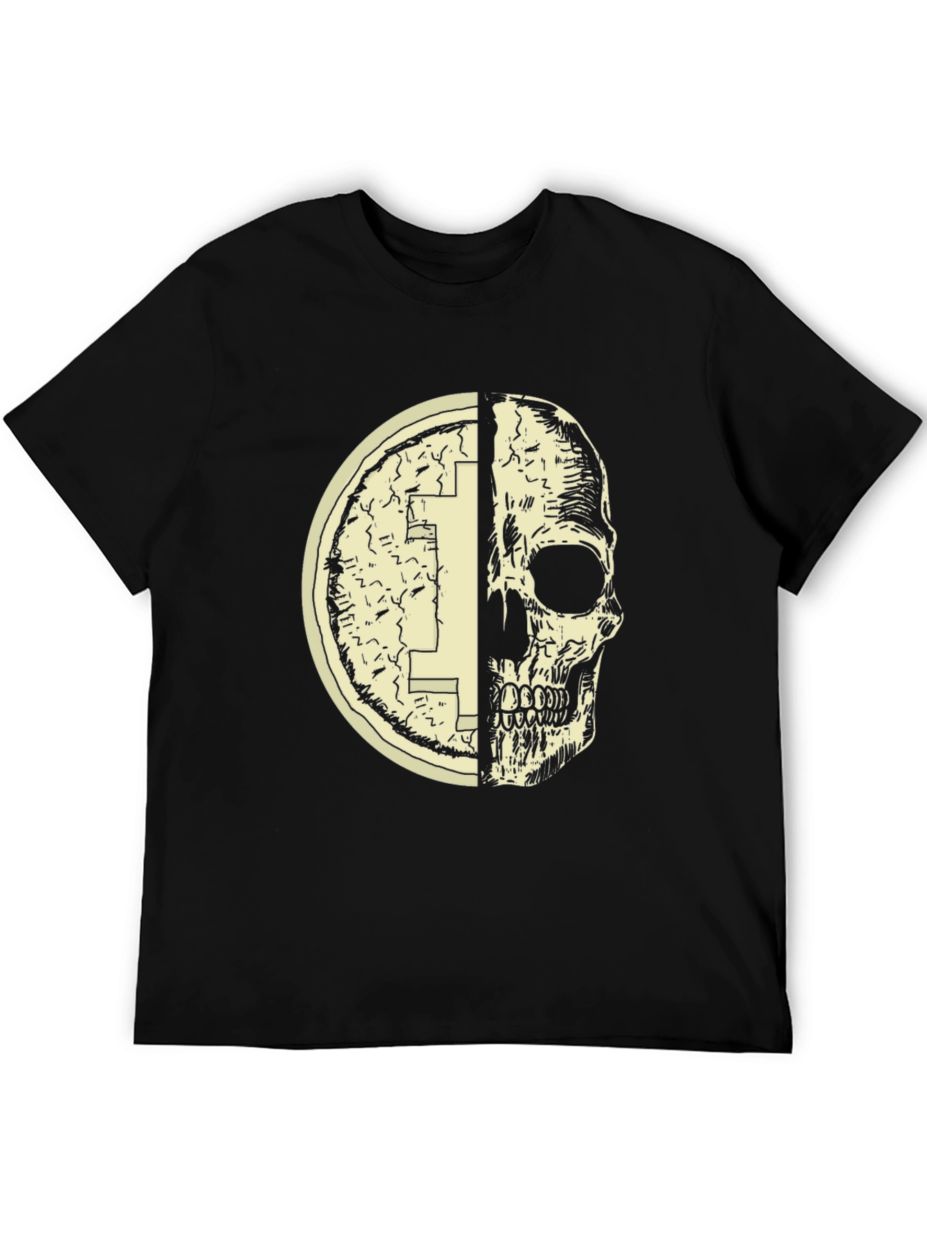 Coin Skull T-Shirt - Edgy Graphic Tee