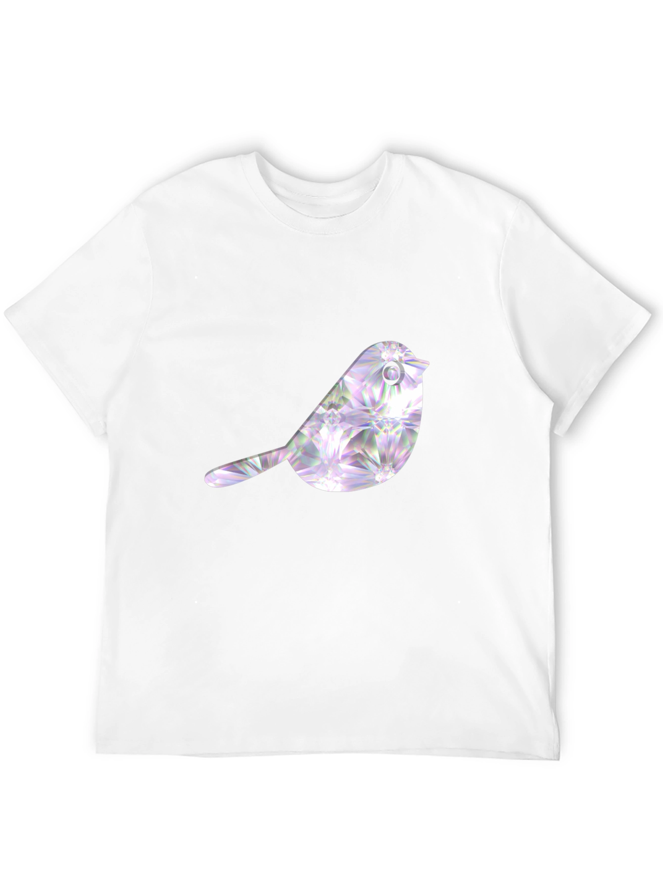 Black T-Shirt with Bird Graphic