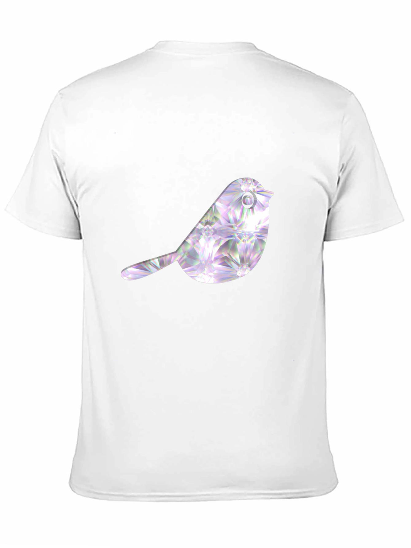 Black T-Shirt with Bird Graphic