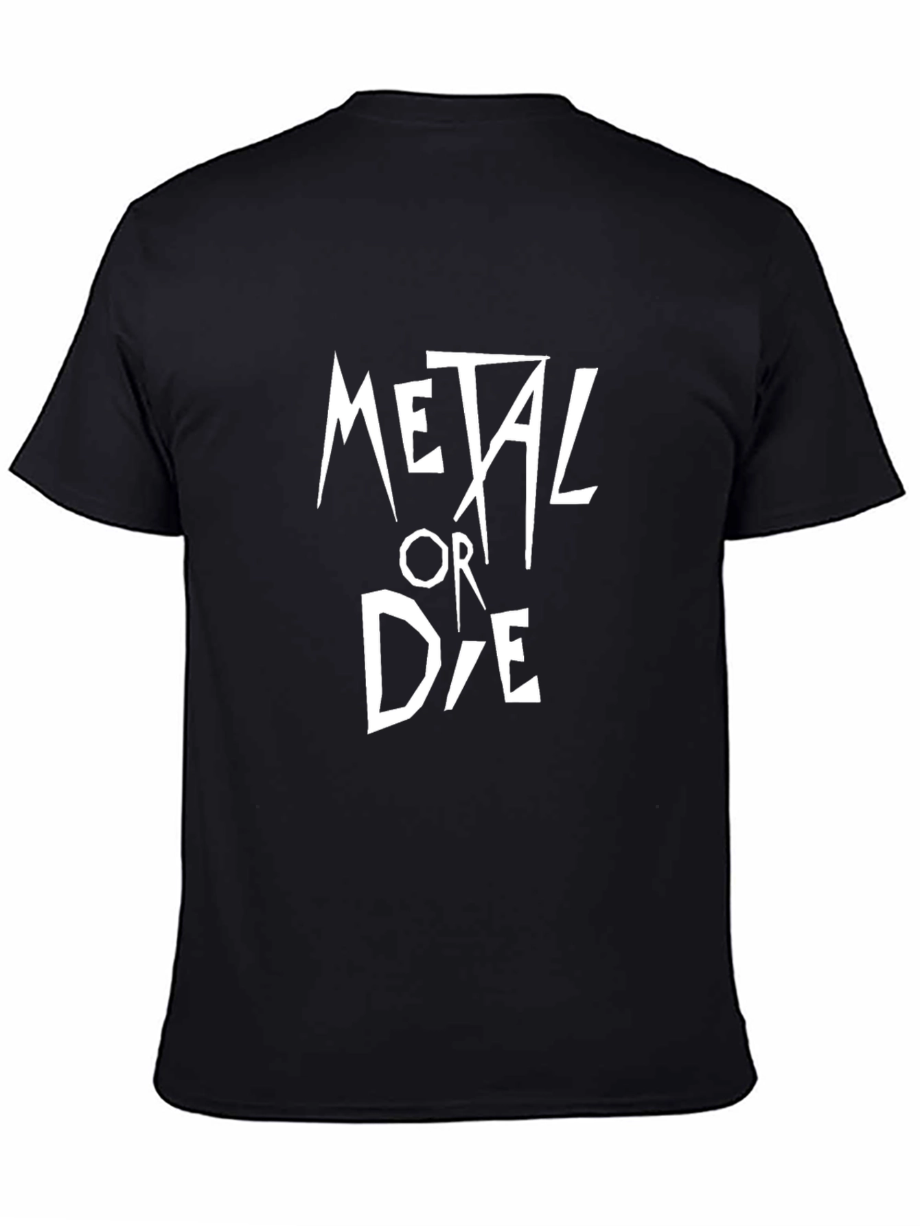 Metal or Die Graphic Tee - Black Cotton