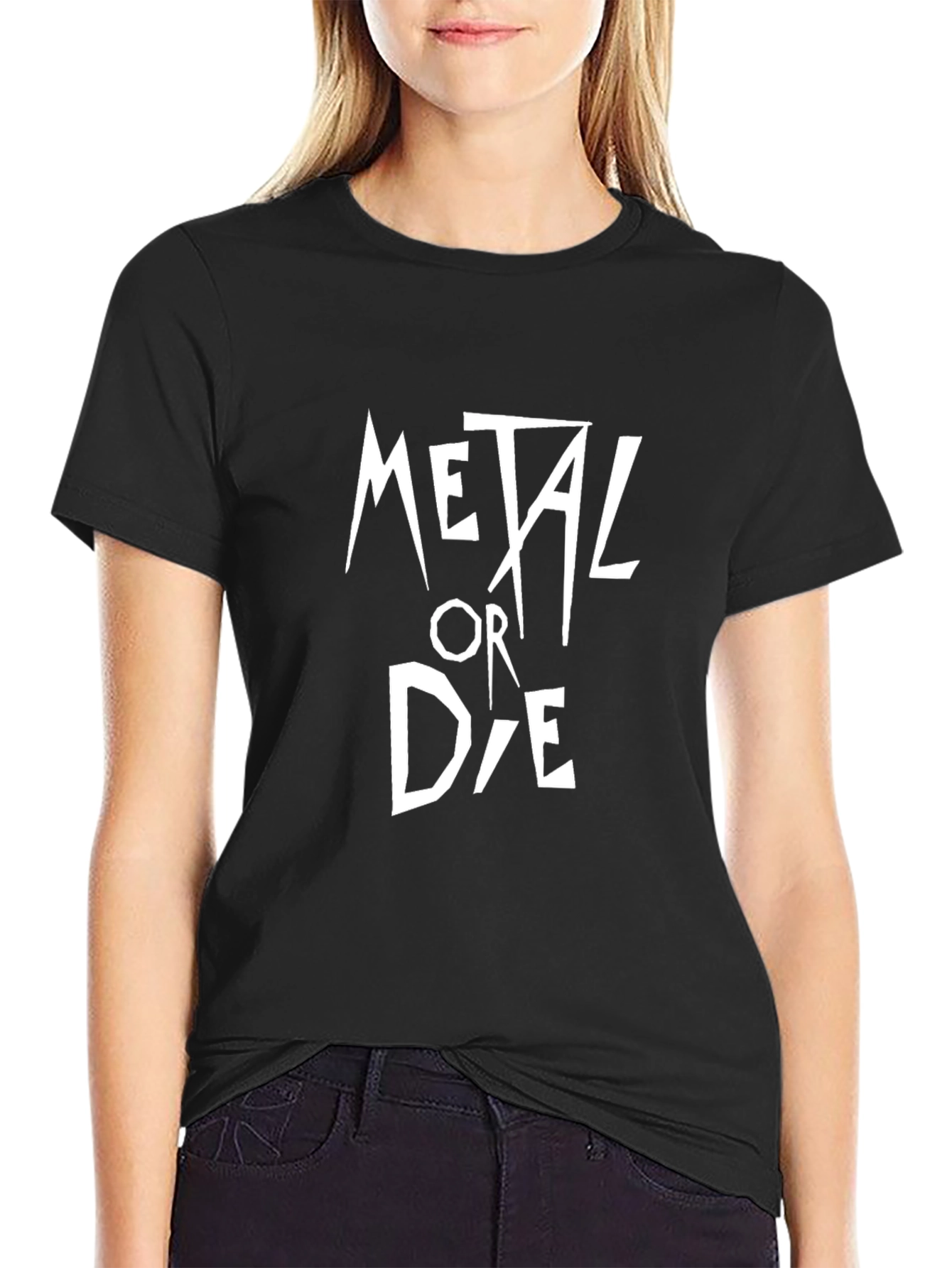 Metal or Die Graphic Tee - Black Cotton