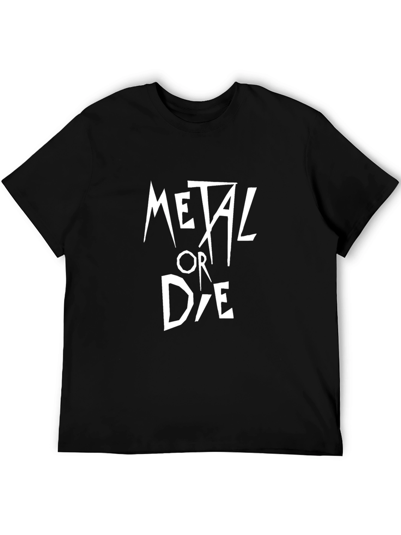 Metal or Die Graphic Tee - Black Cotton