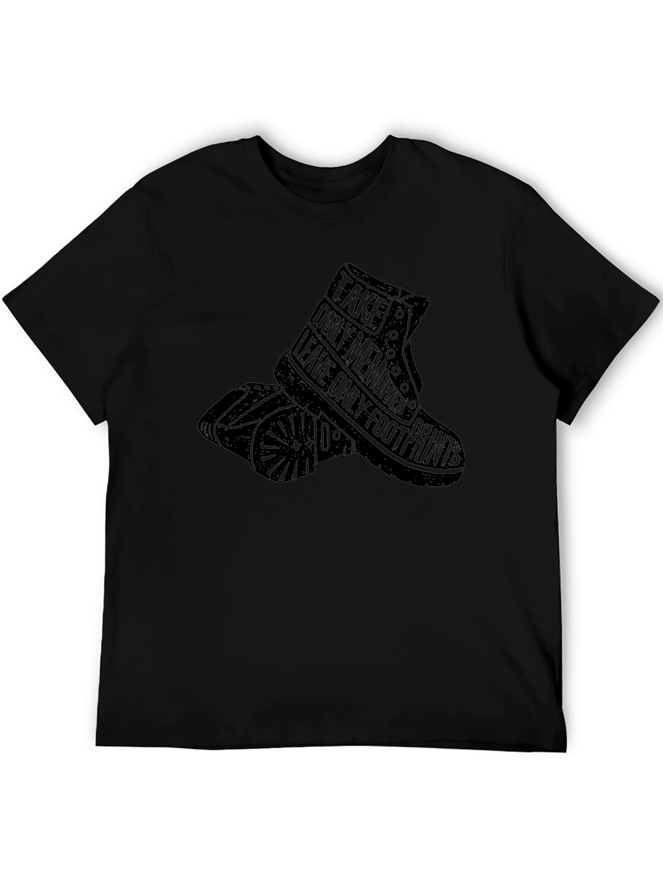 Mens Black Take Only Memories Graphic T-Shirt