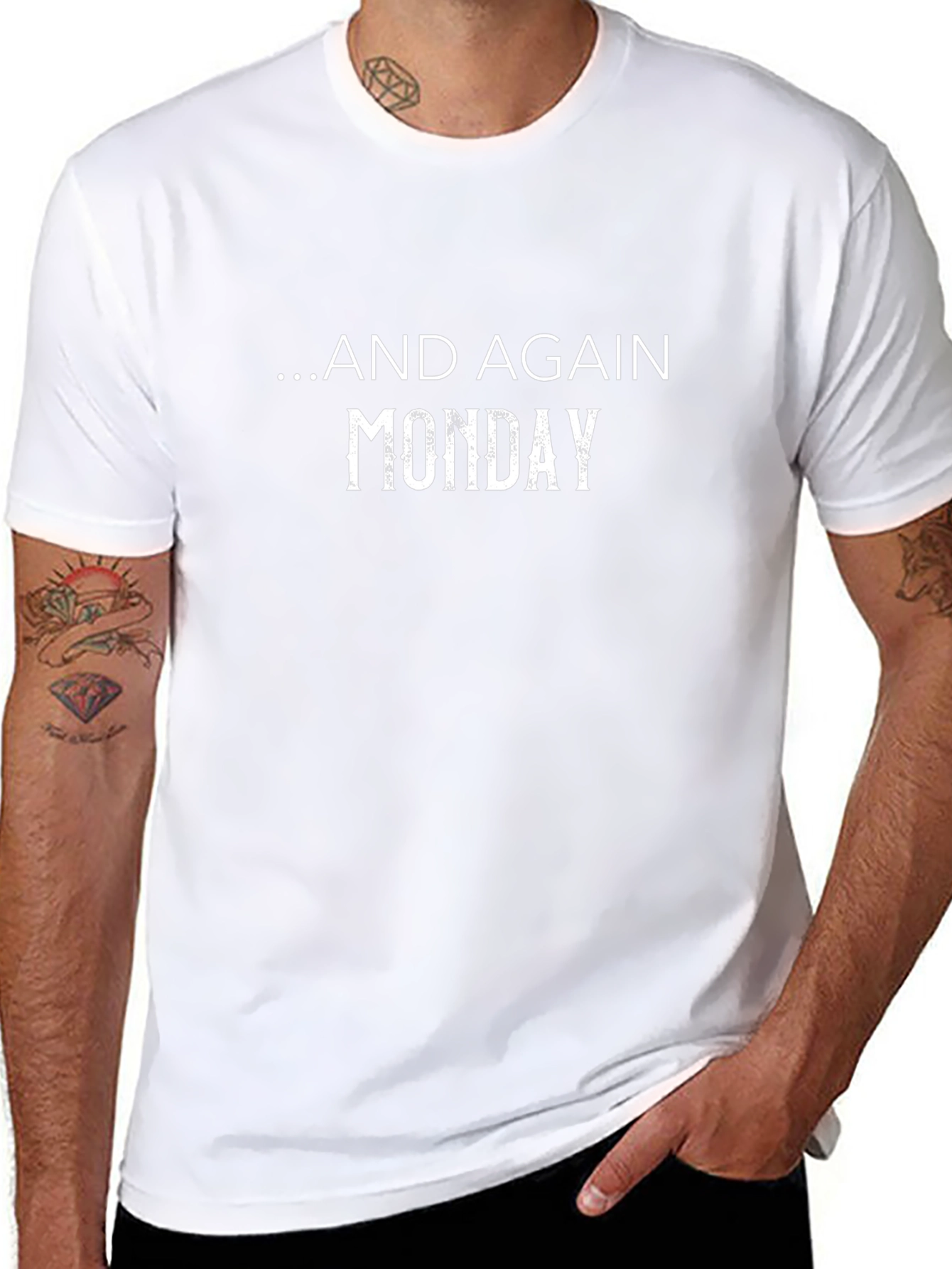 Monday Again T-Shirt - Casual Mens Tee