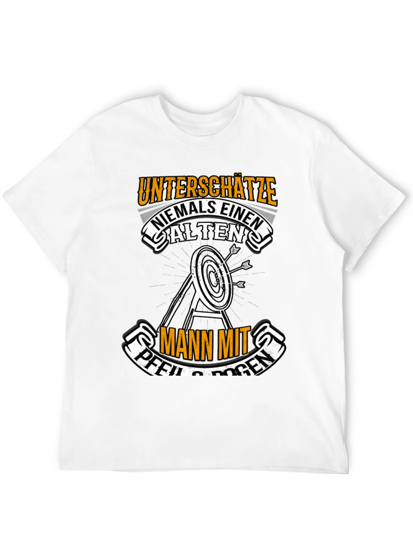Archery Old Man Graphic T-Shirt