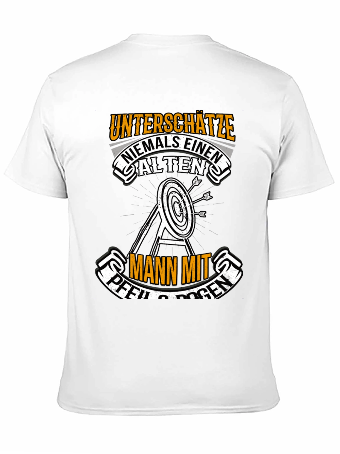 Archery Old Man Graphic T-Shirt