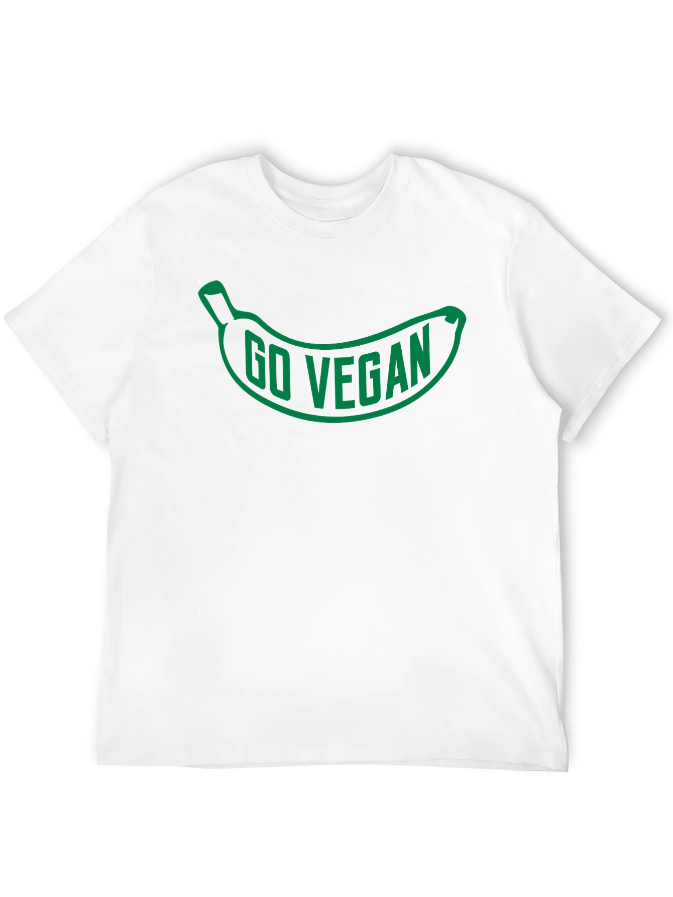 Go Vegan Banana Graphic T-Shirt