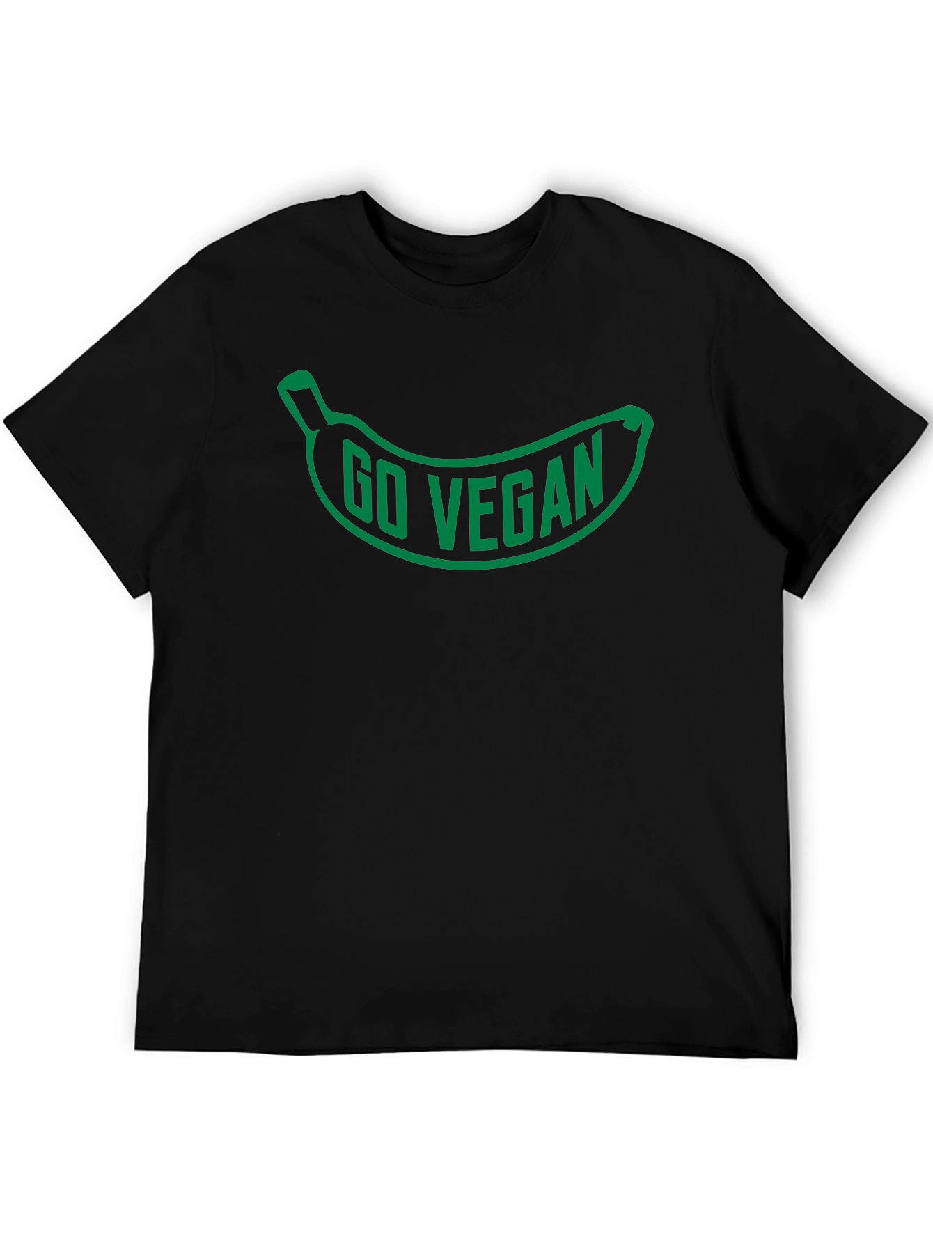 Go Vegan Banana Graphic T-Shirt
