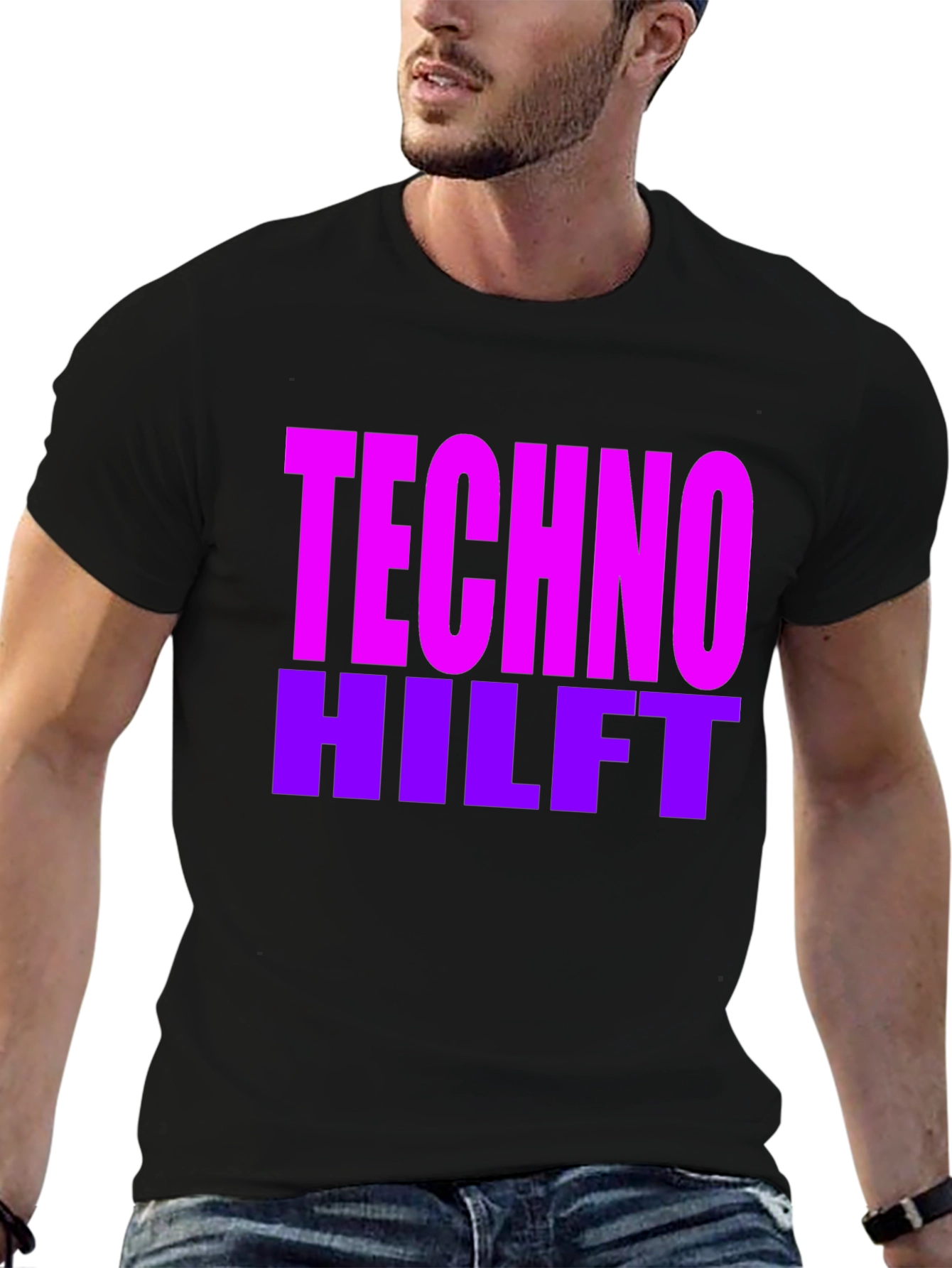 Techno Hilft Graphic Print Tee
