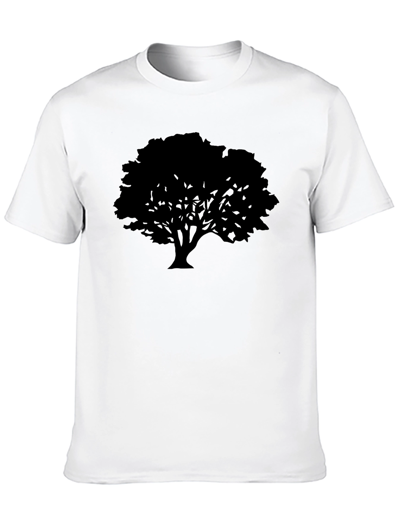 Black Tree Graphic Tee - Nature Inspired Casual Wear