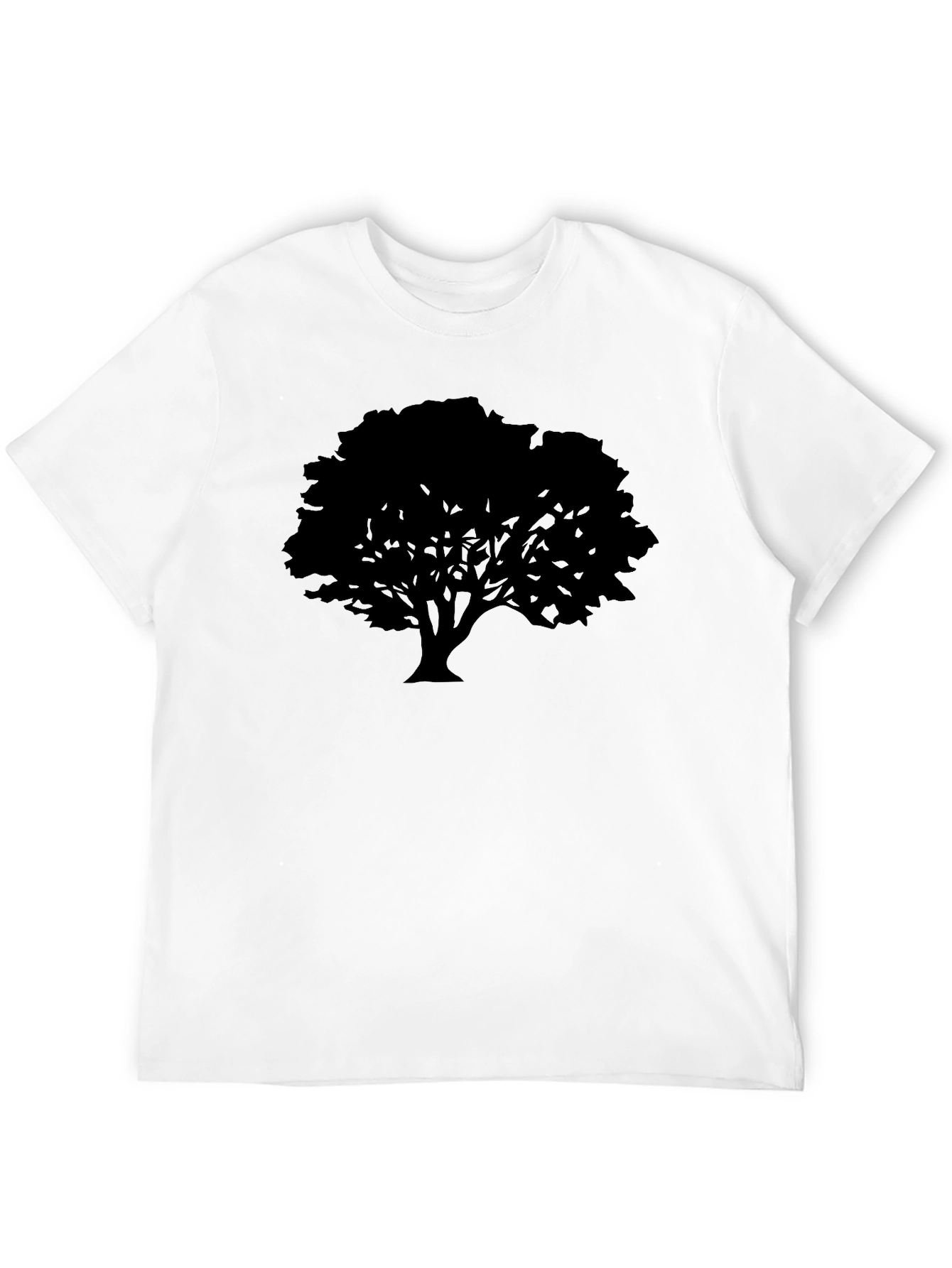 Black Tree Graphic Tee - Nature Inspired Casual Wear