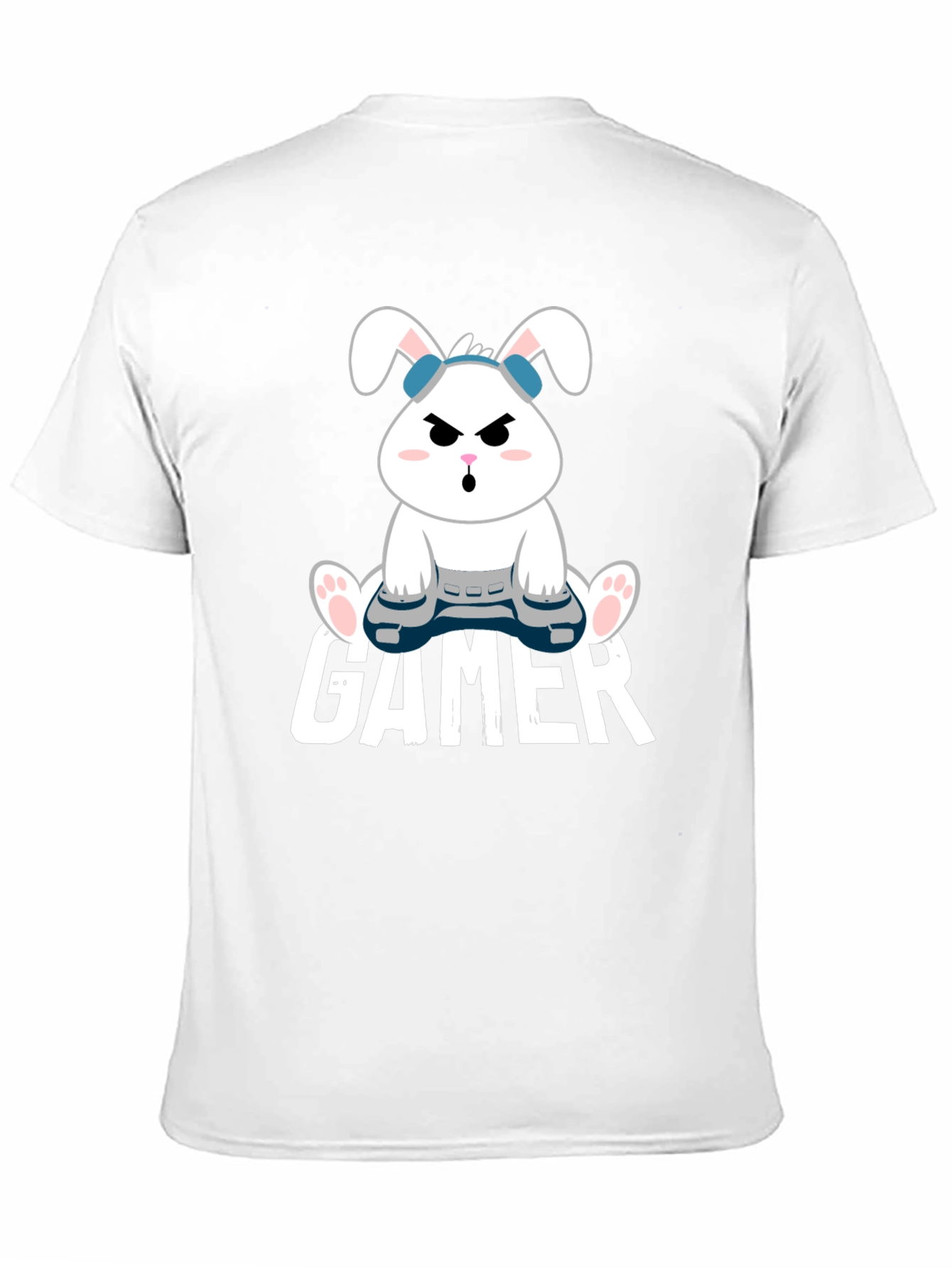 Gamer Bunny Graphic Tee - Playful Style