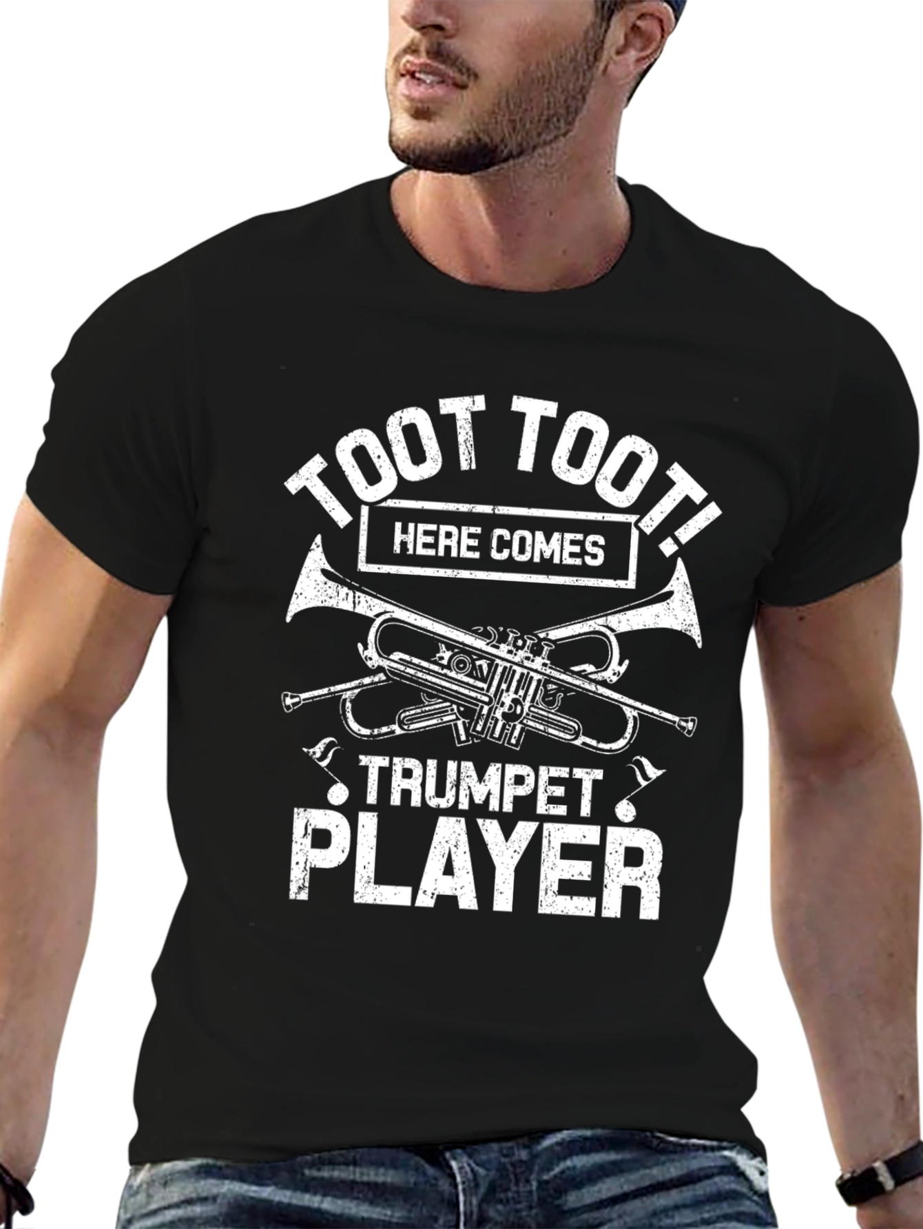 Toot Toot Trumpet Player Graphic Tee