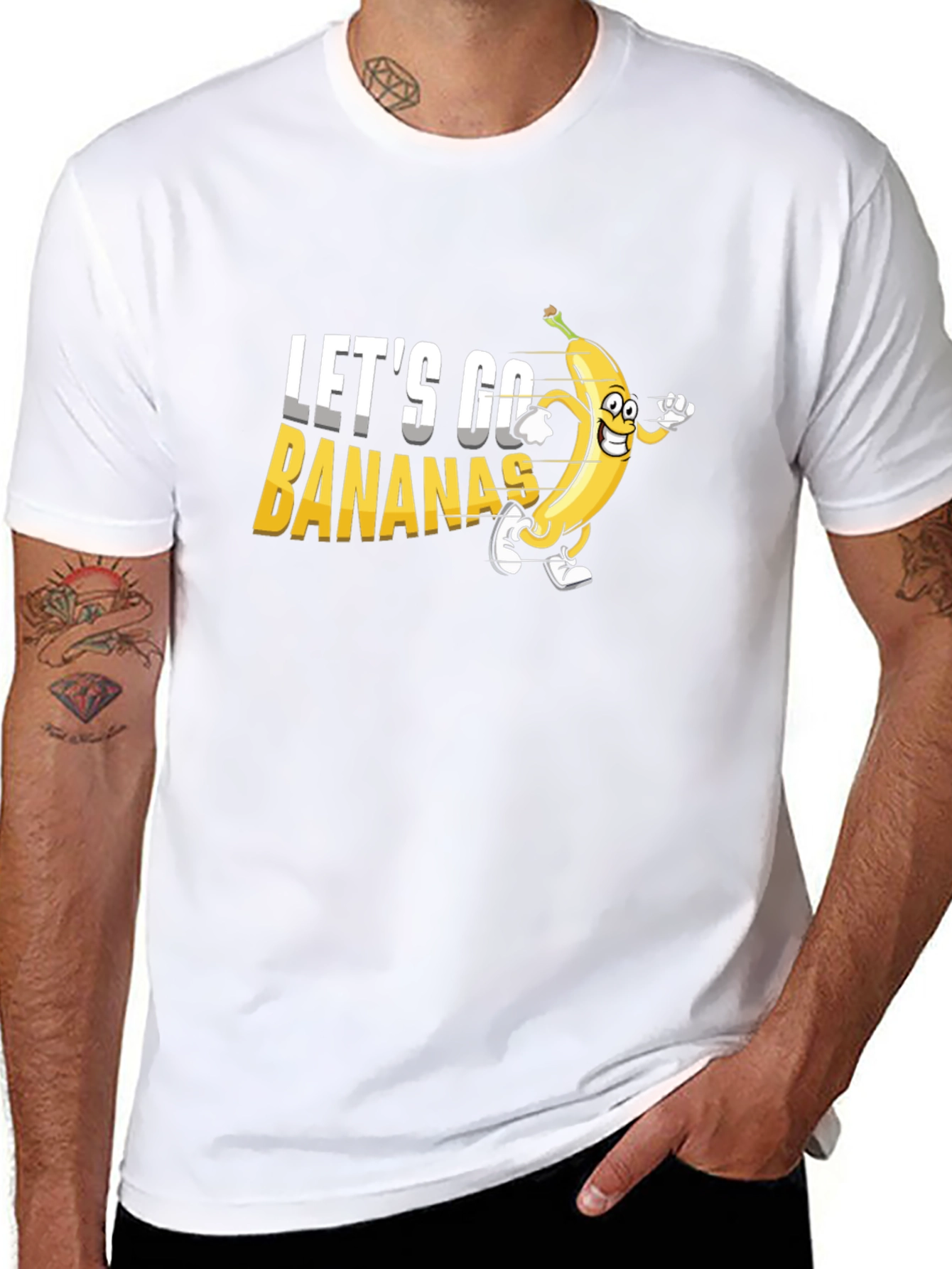 Lets Go Bananas Black T-Shirt