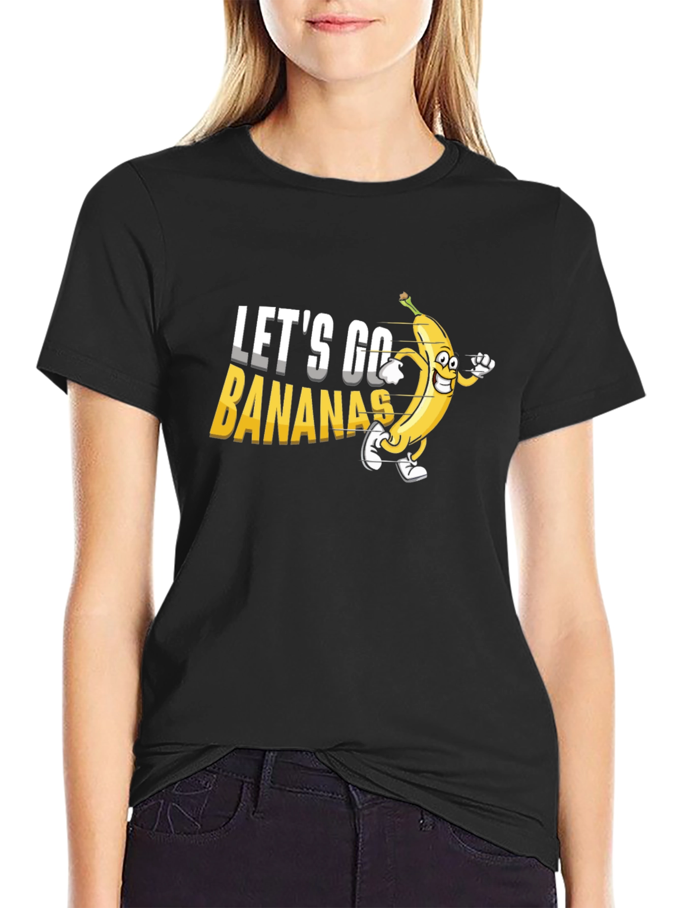 Lets Go Bananas Black T-Shirt