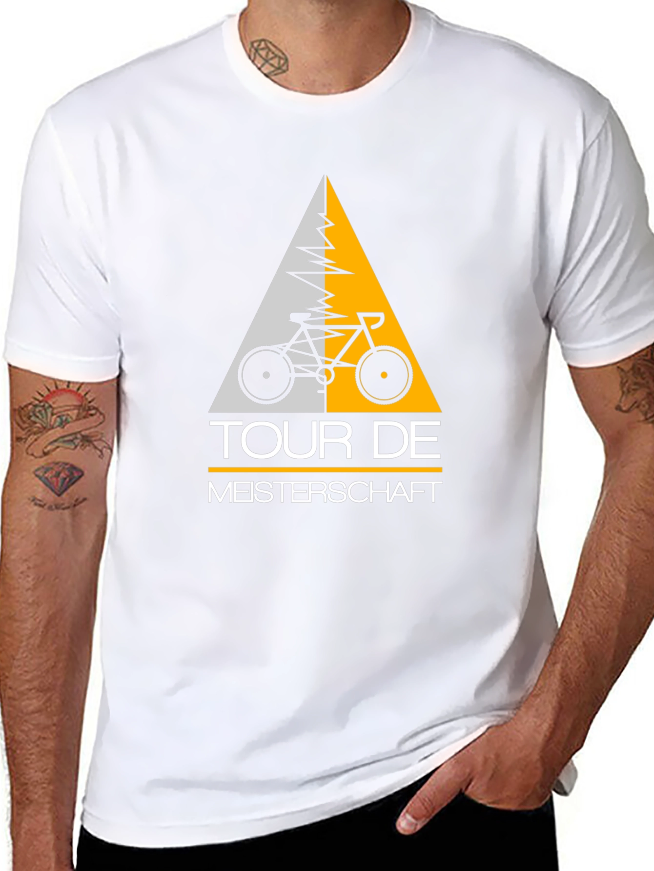 Tour De Meisterschaft Bicycle Graphic Tee - Black