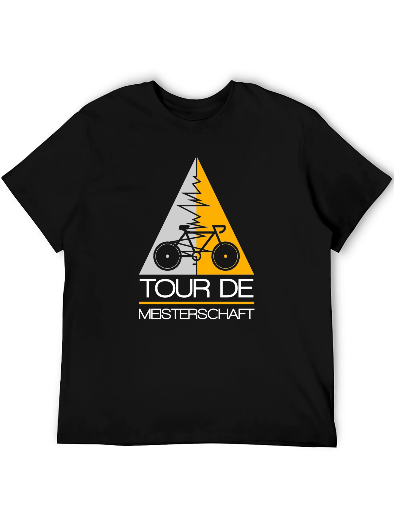Tour De Meisterschaft Bicycle Graphic Tee - Black