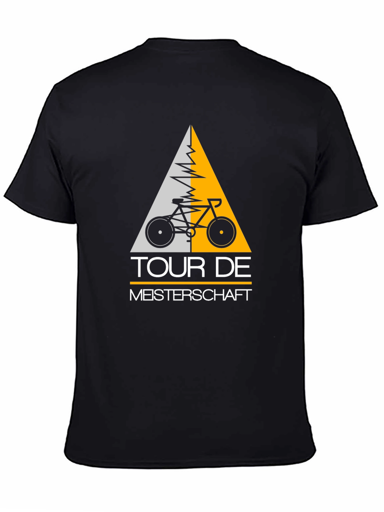 Tour De Meisterschaft Bicycle Graphic Tee - Black
