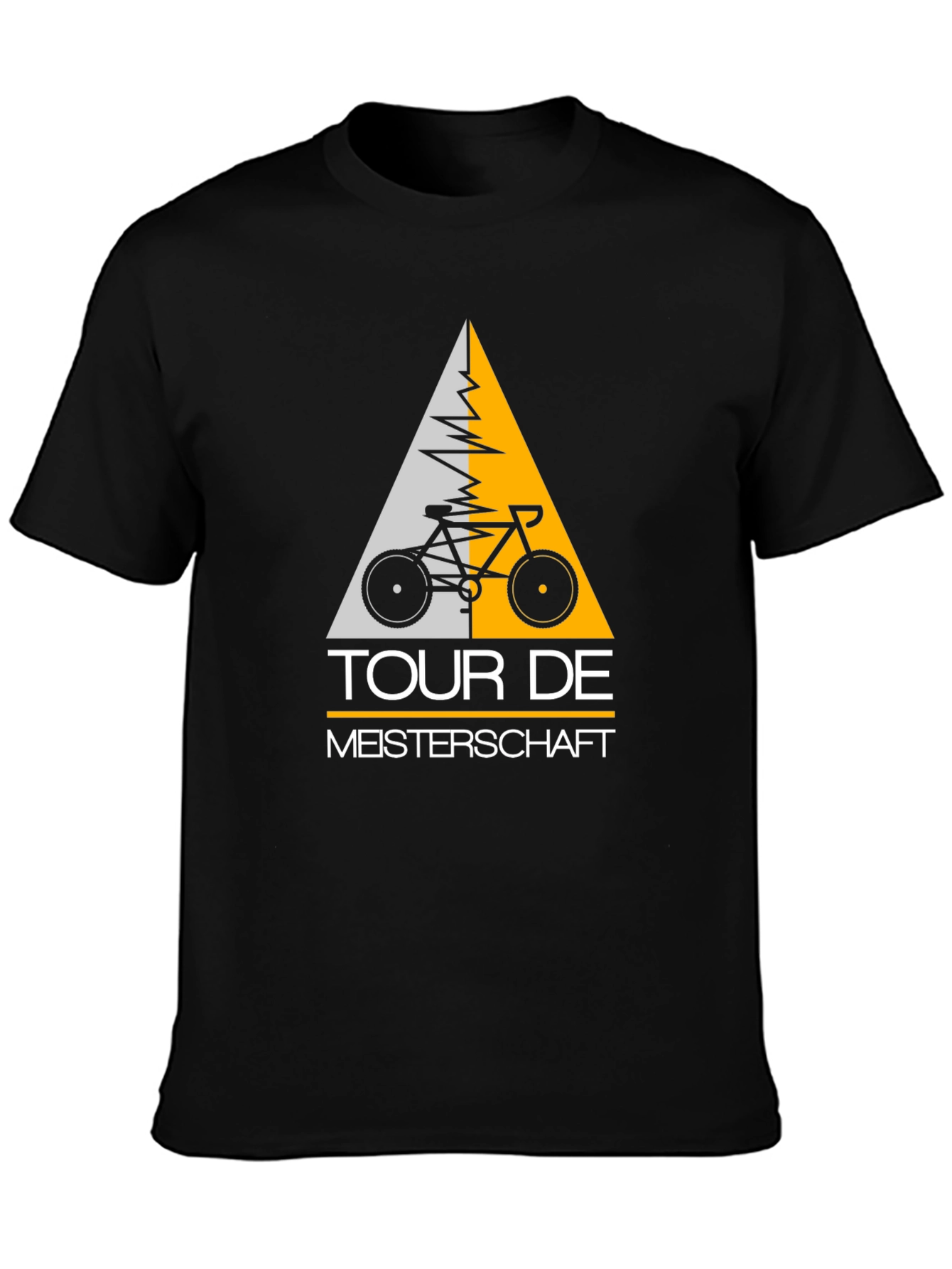 Tour De Meisterschaft Bicycle Graphic Tee - Black
