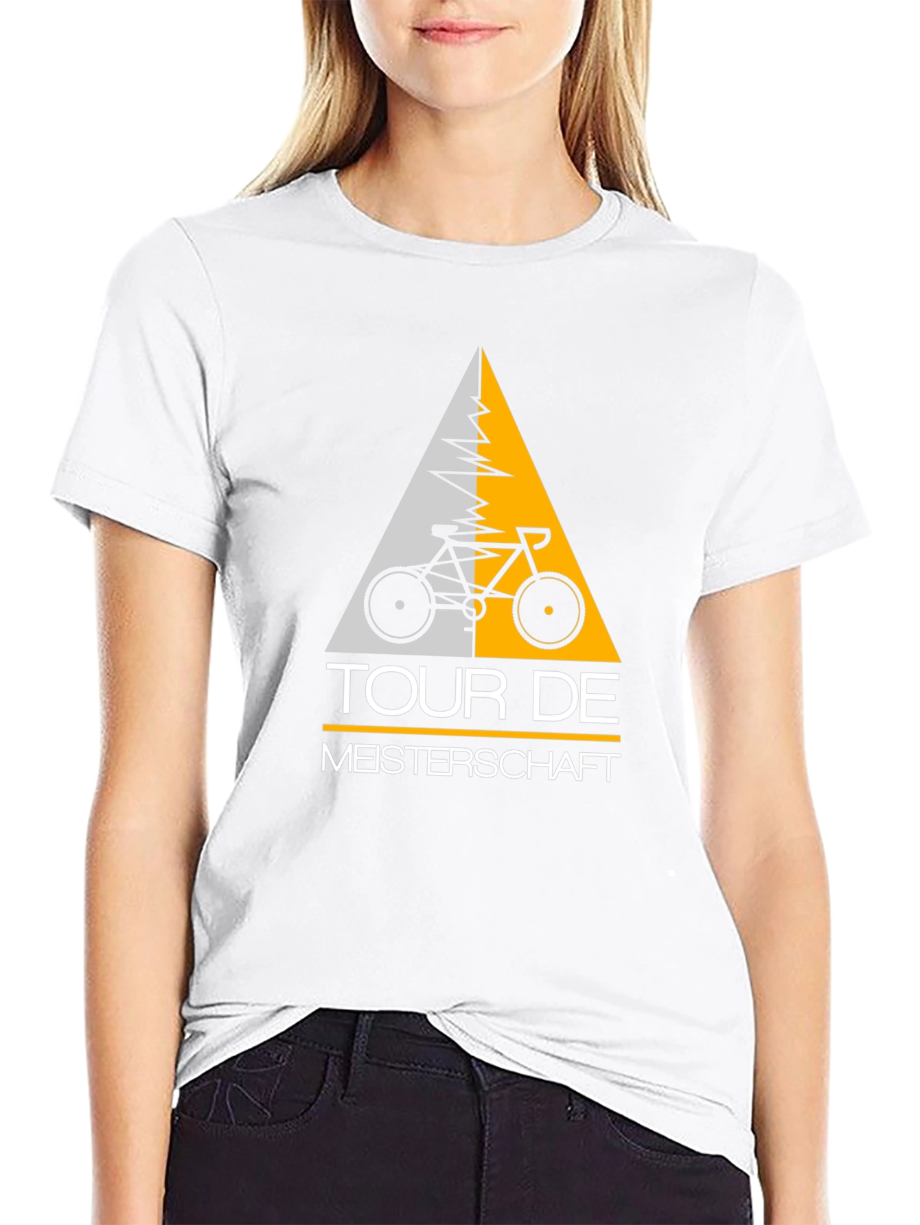 Tour De Meisterschaft Bicycle Graphic Tee - Black