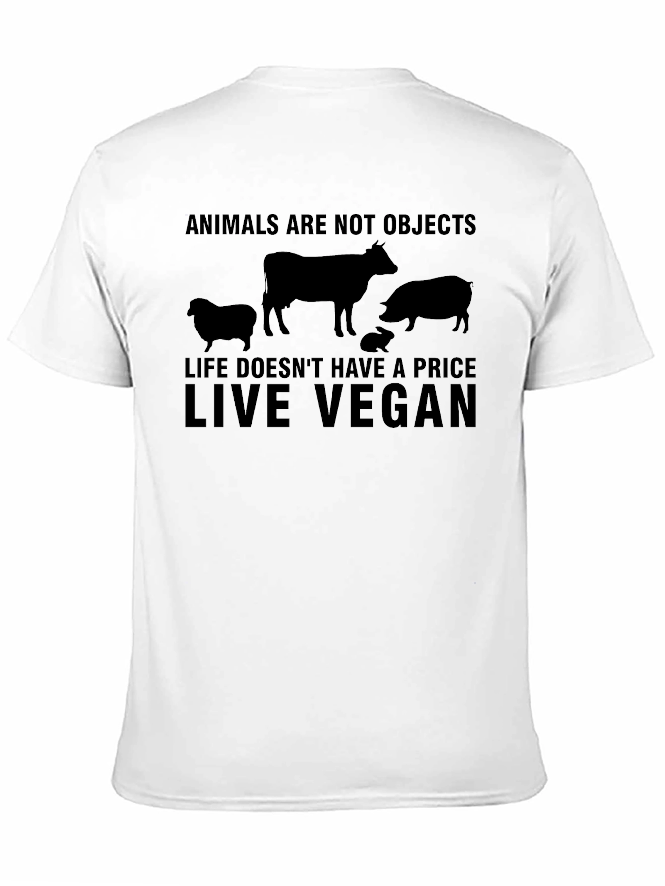 Vegan Life T-Shirt - Animals Are Not Objects