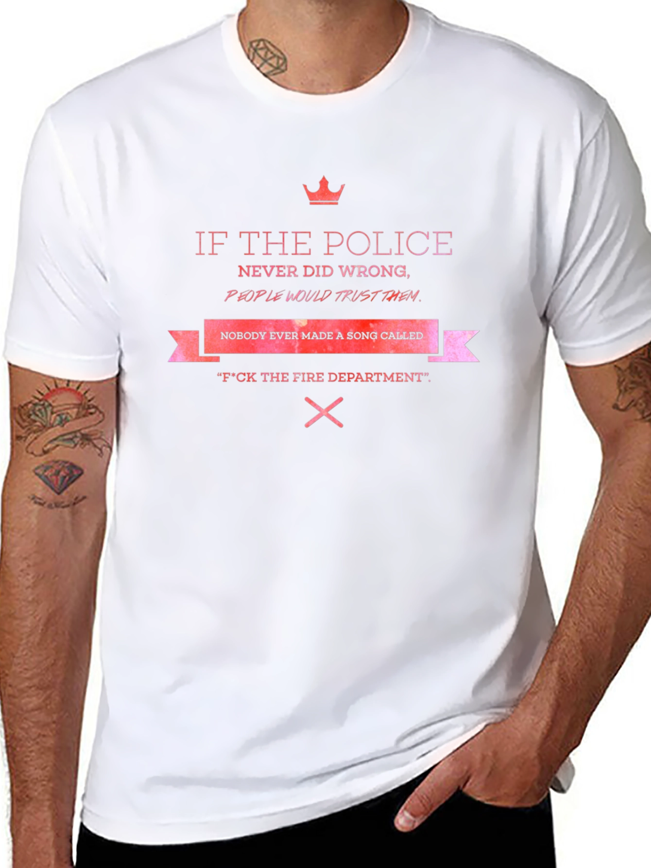 Sarcastic Police & Fire Department T-Shirt