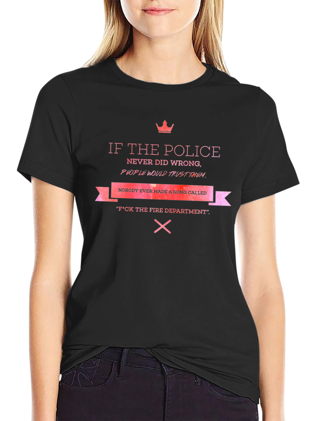 Sarcastic Police & Fire Department T-Shirt