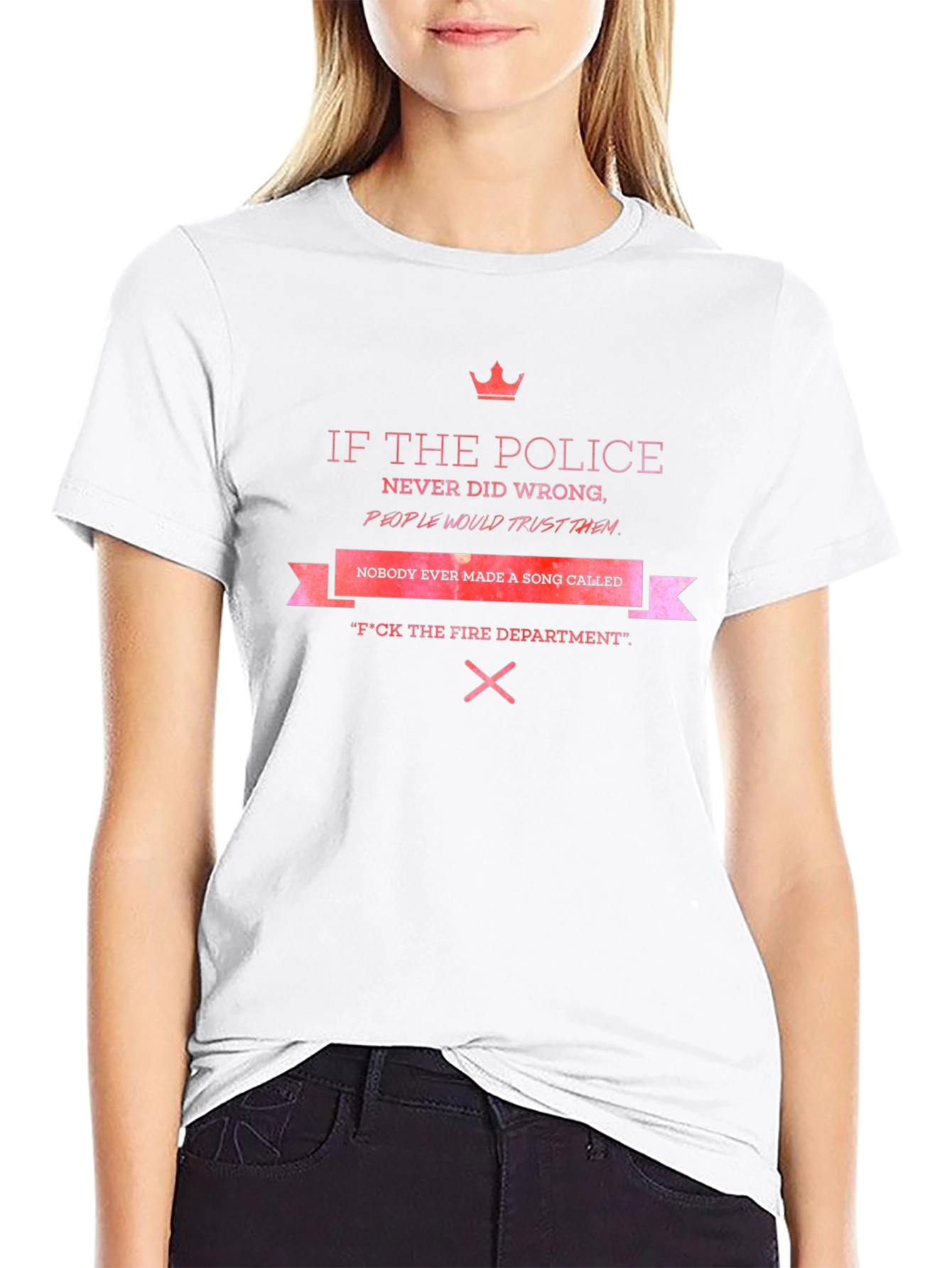 Sarcastic Police & Fire Department T-Shirt