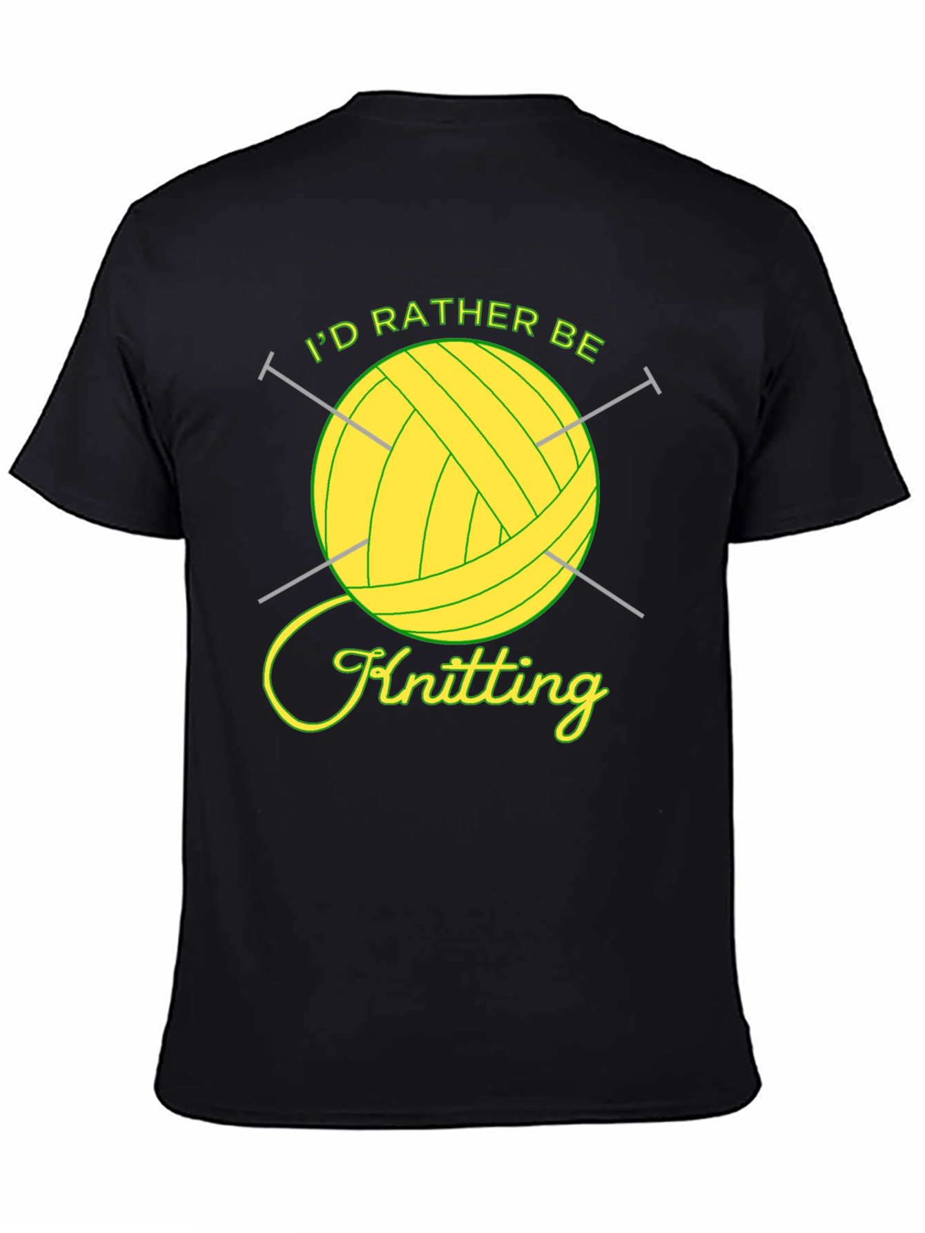 Knitting Lover T-Shirt - Id Rather Be Knitting