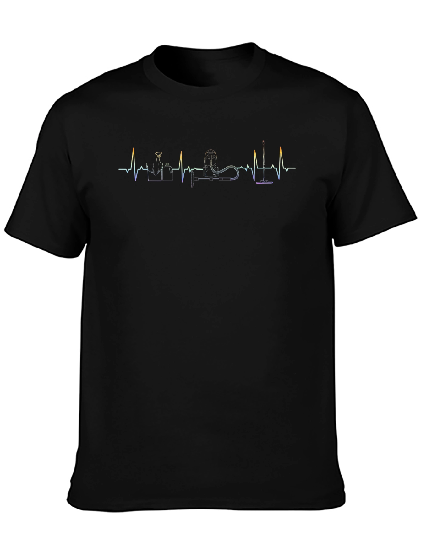 Cleaning Heartbeat T-Shirt - Black