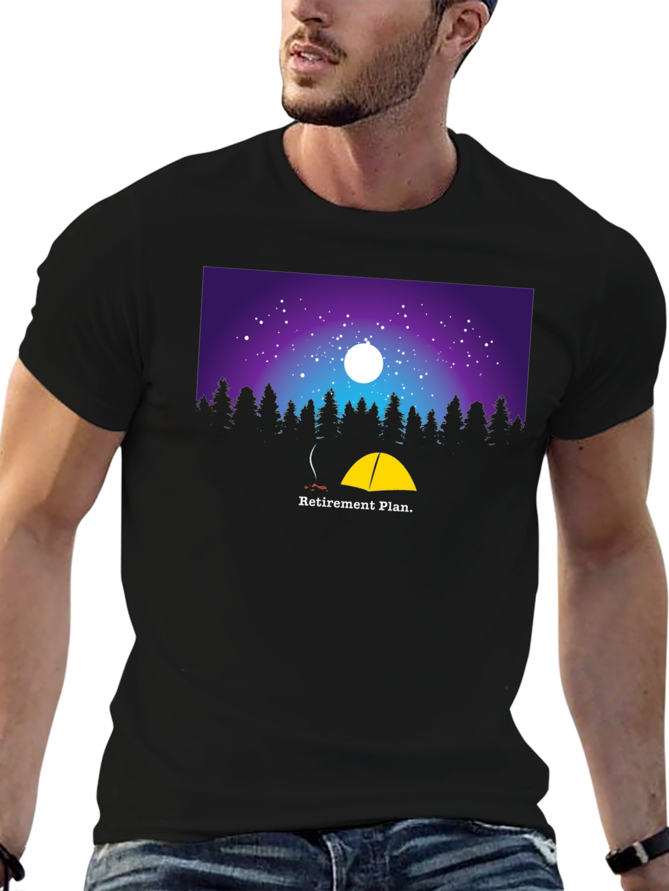 Retirement Plan Camping Graphic T-Shirt