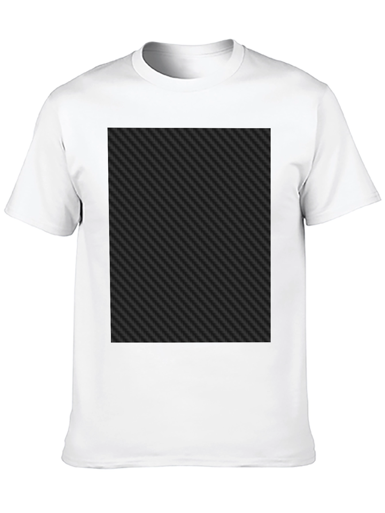 Black Carbon Fiber Patterned Tee Shirt