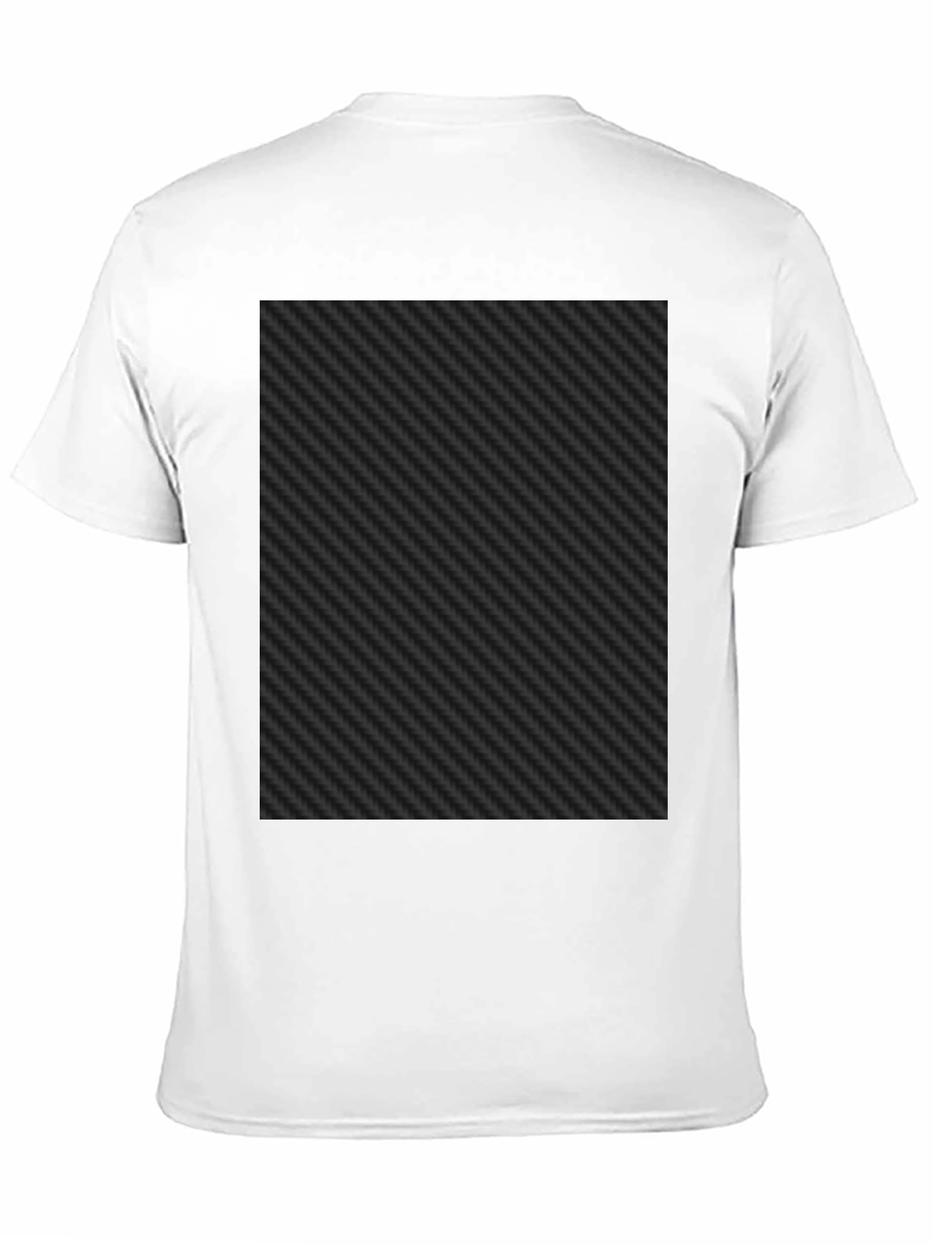 Black Carbon Fiber Patterned Tee Shirt