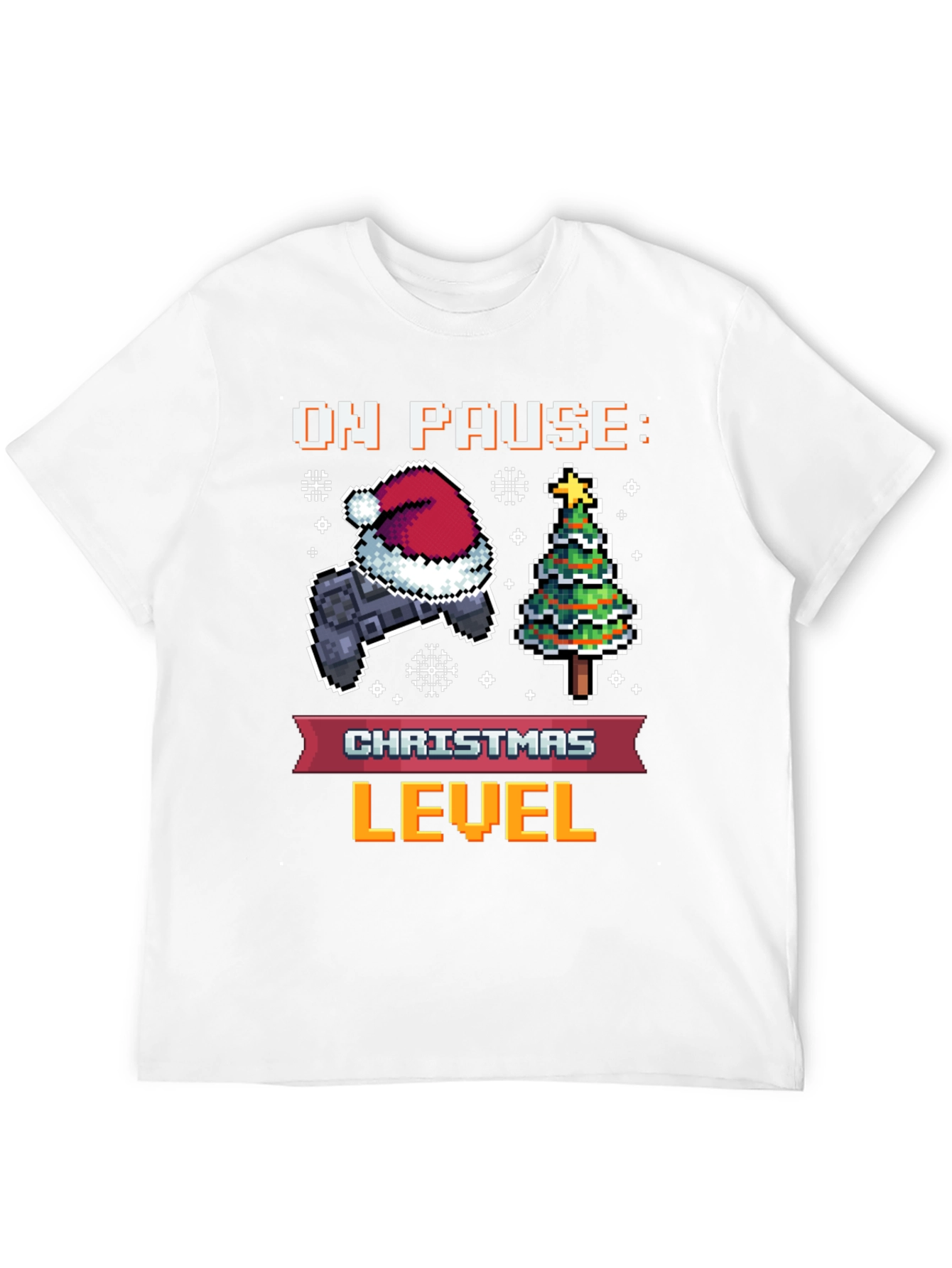 On Pause: Christmas Level Gamer Tee