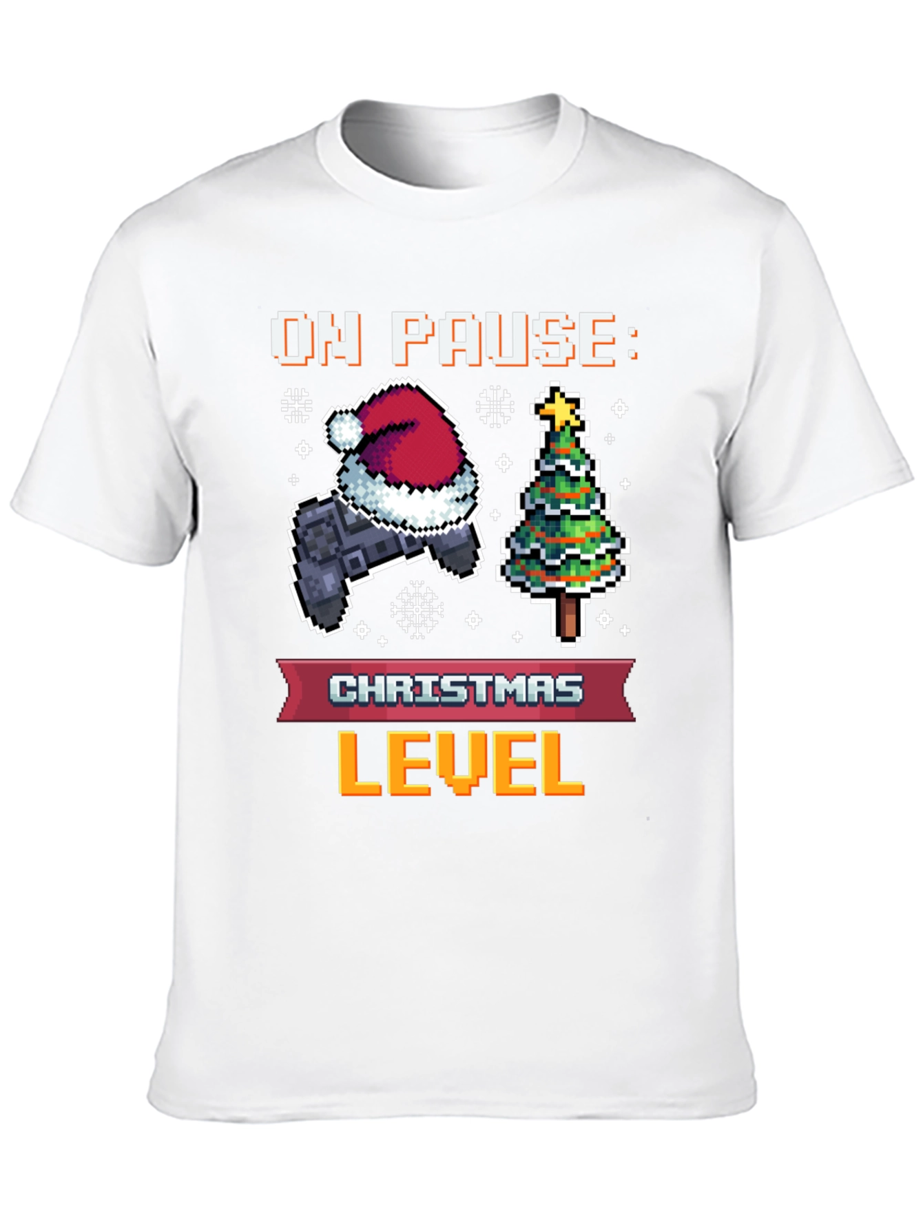 On Pause: Christmas Level Gamer Tee