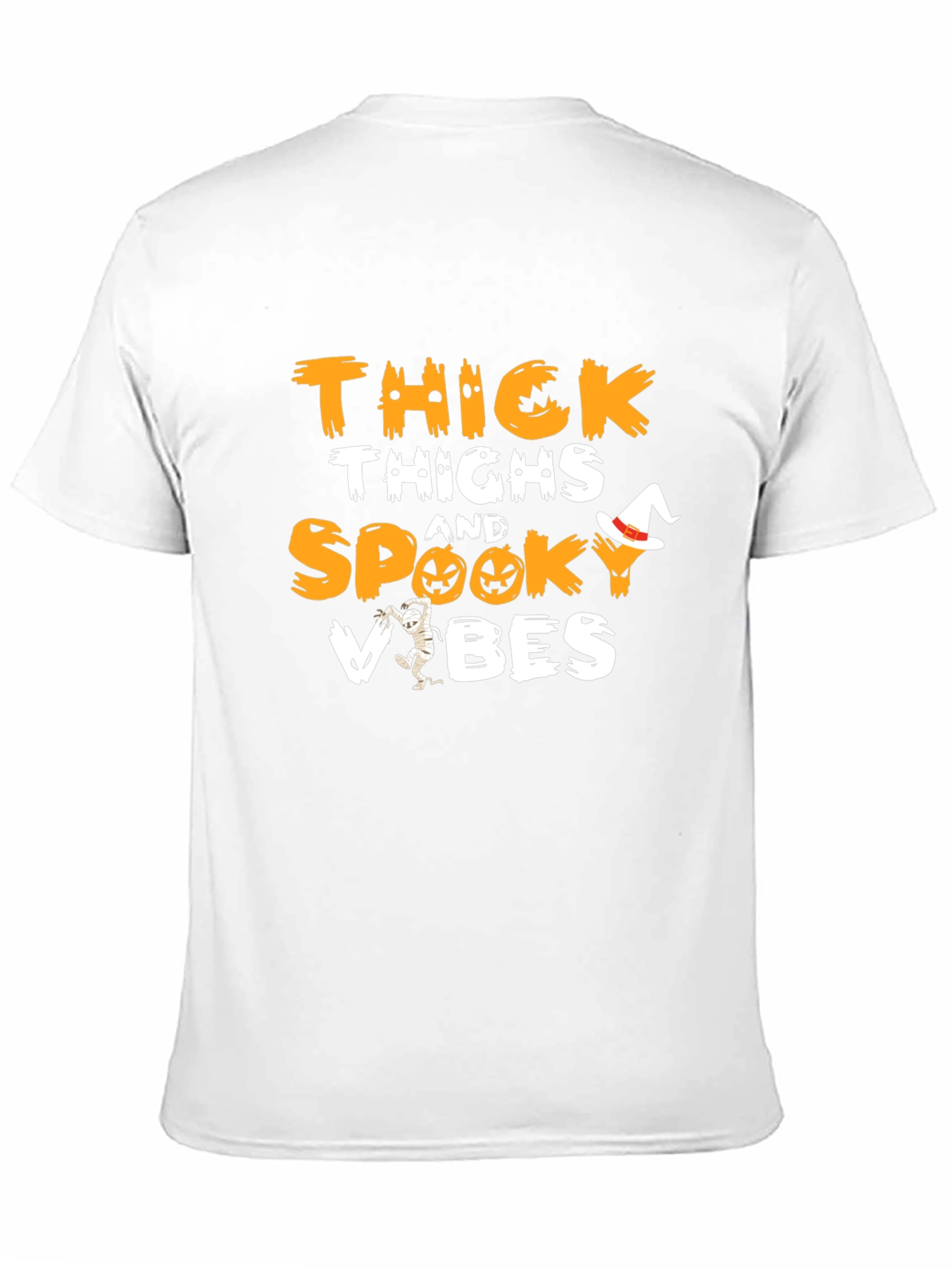 Thick Thighs & Spooky Vibes Halloween T-Shirt