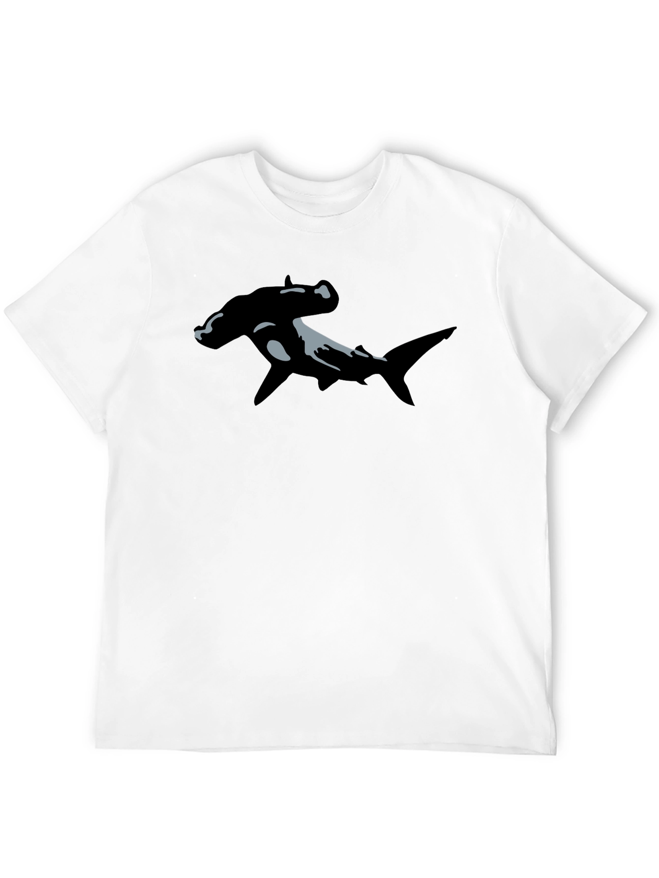 Hammerhead Shark Graphic T-Shirt - Black
