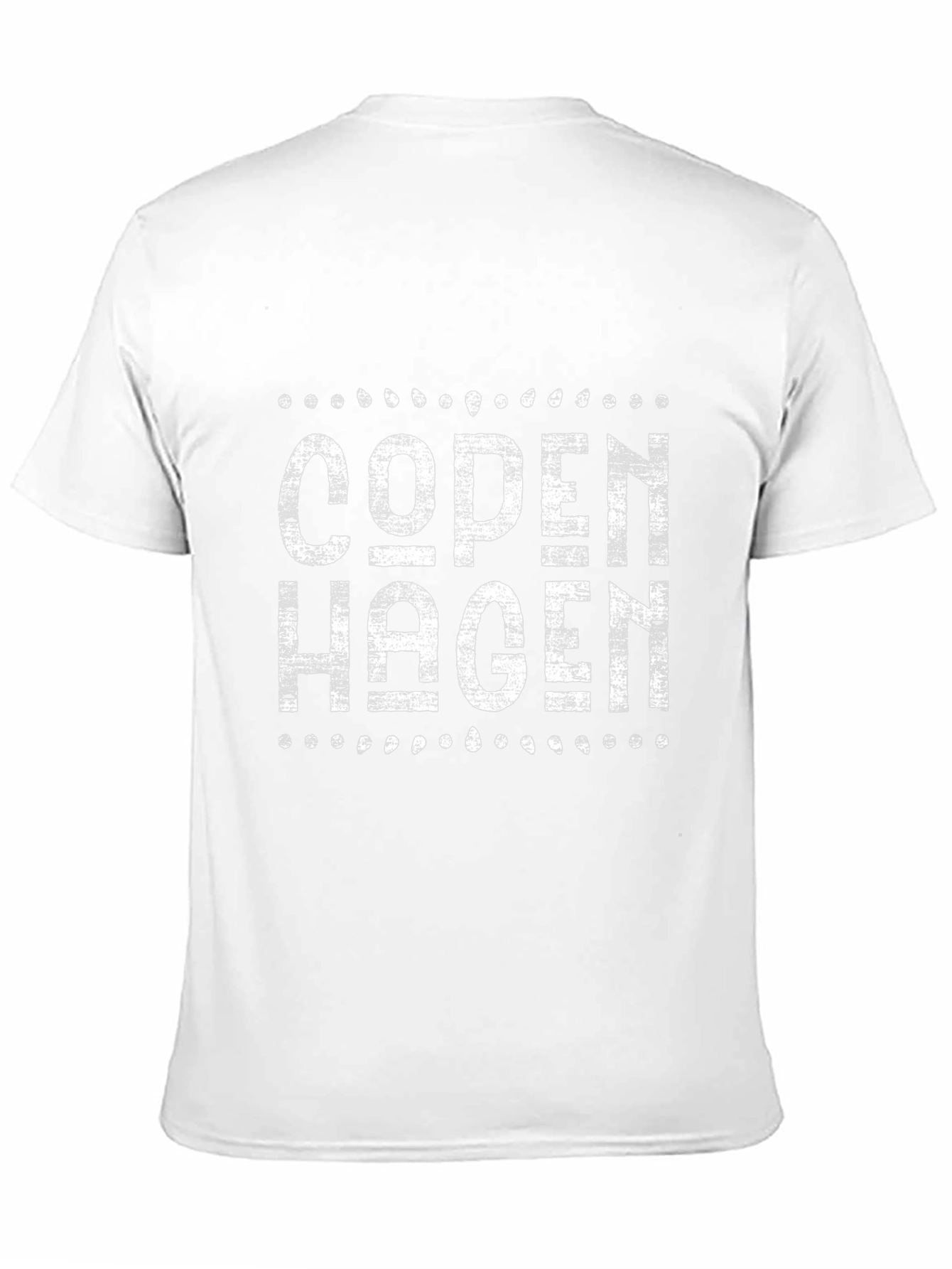 Copenhagen Graphic Tee - Distressed Design Black Shirt