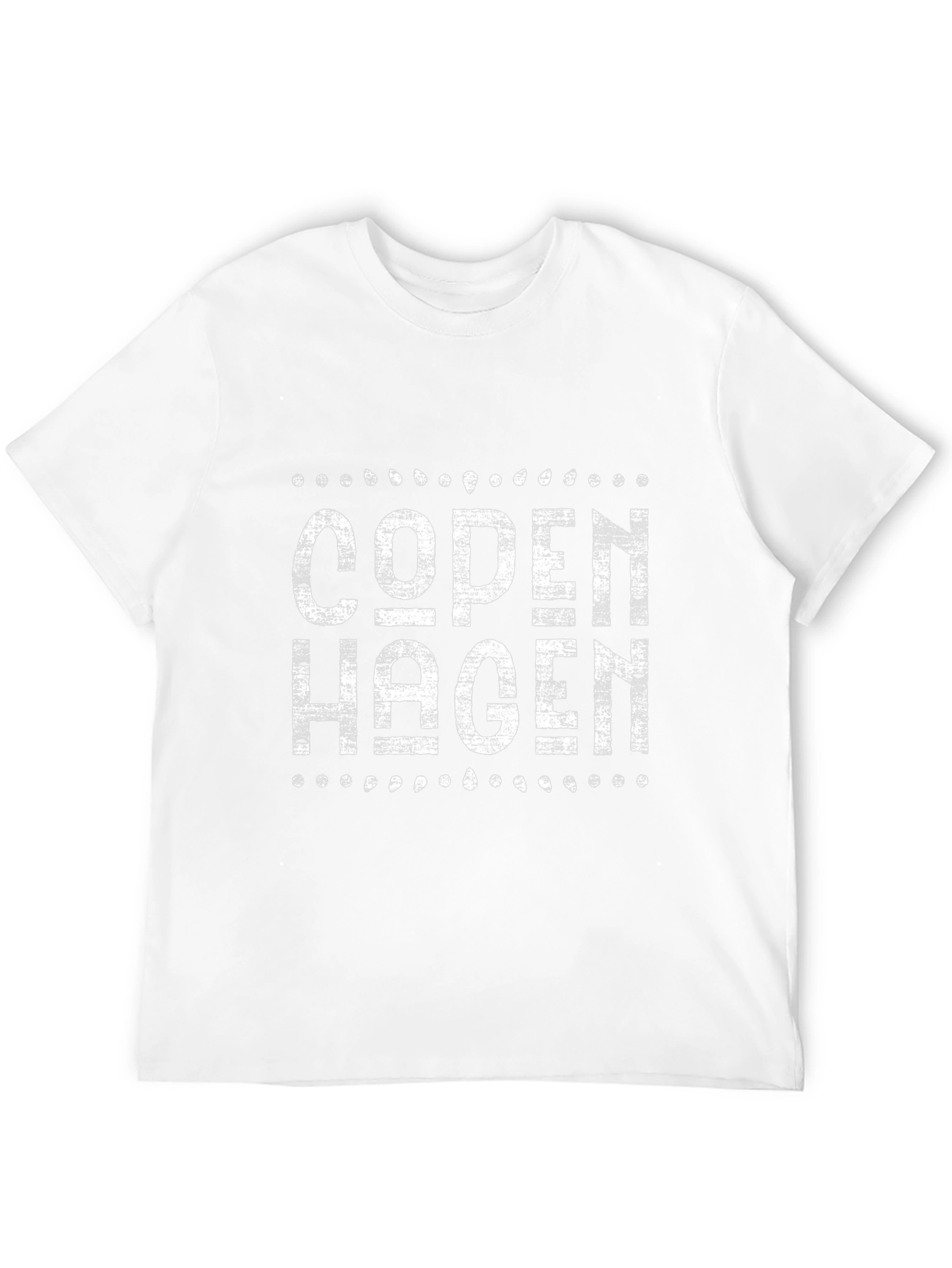 Copenhagen Graphic Tee - Distressed Design Black Shirt