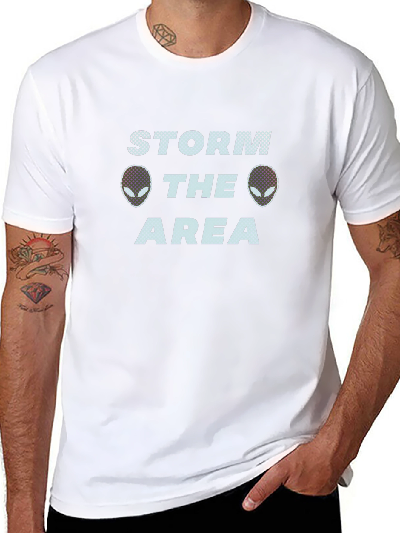Storm The Area Alien Graphic Tee