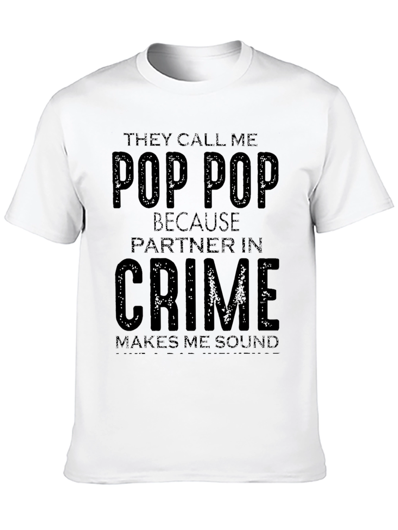 Pop Pop Partner in Crime Graphic T-Shirt
