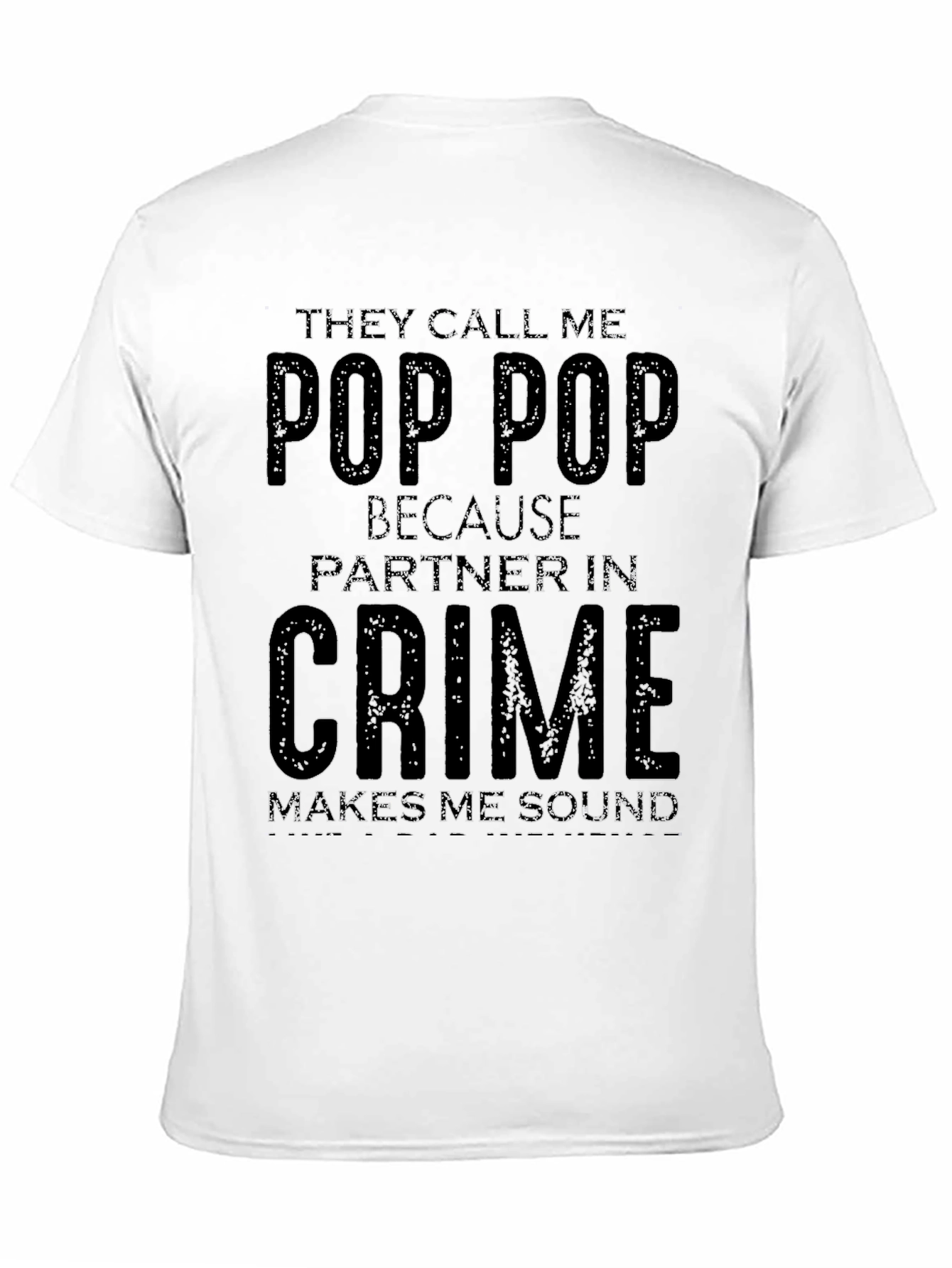 Pop Pop Partner in Crime Graphic T-Shirt