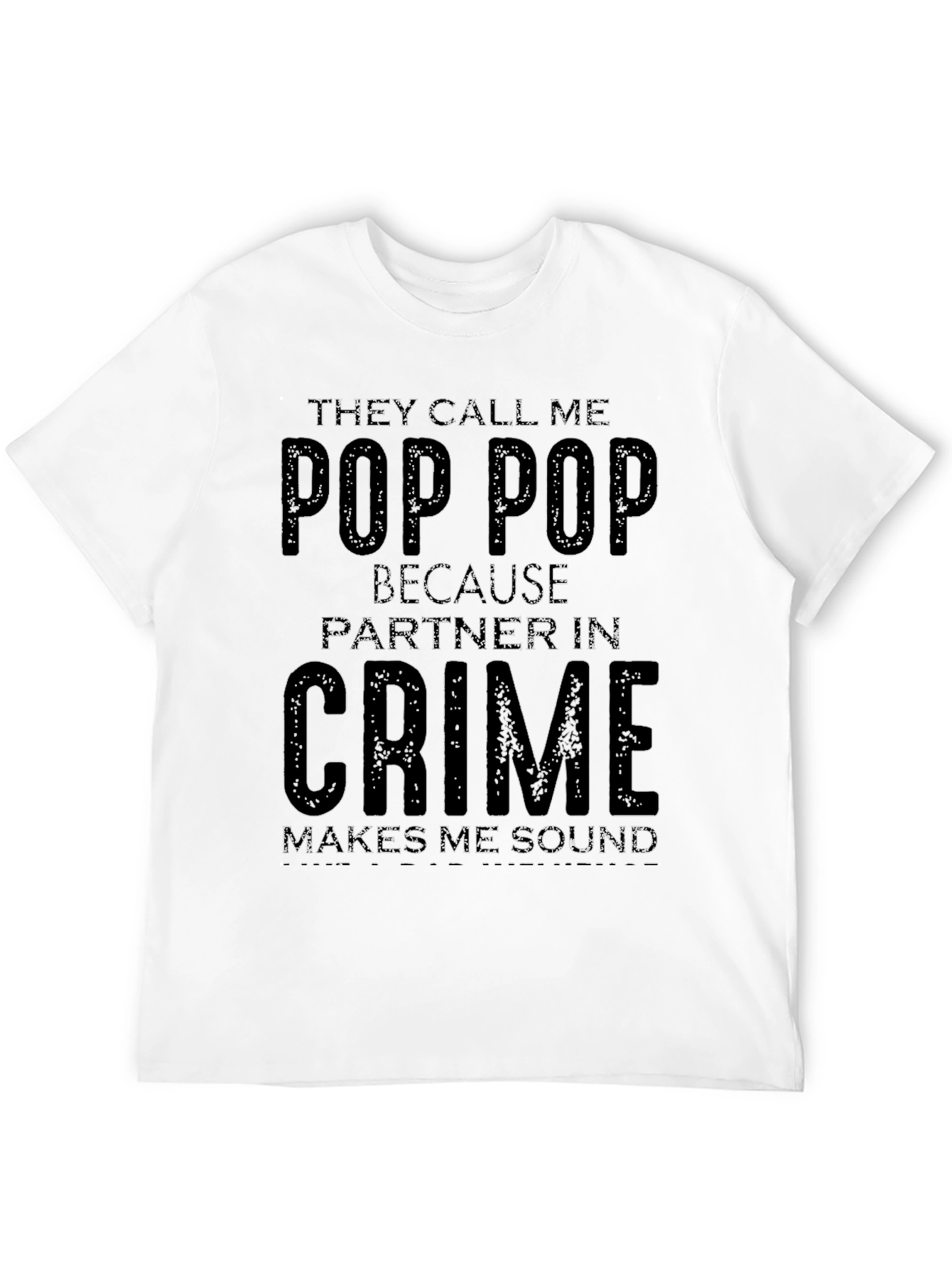 Pop Pop Partner in Crime Graphic T-Shirt