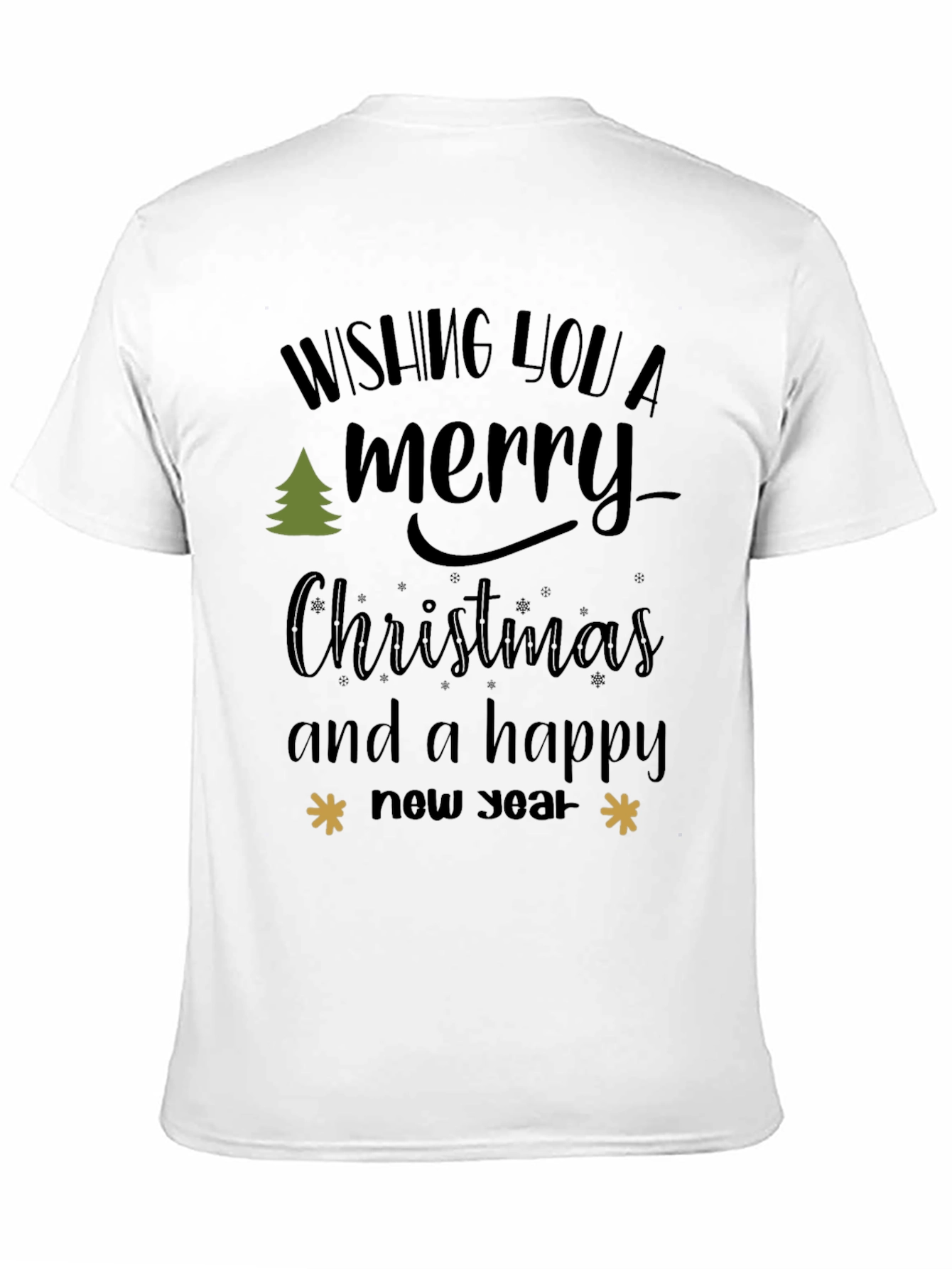 Merry Christmas and Happy New Year Black T-Shirt