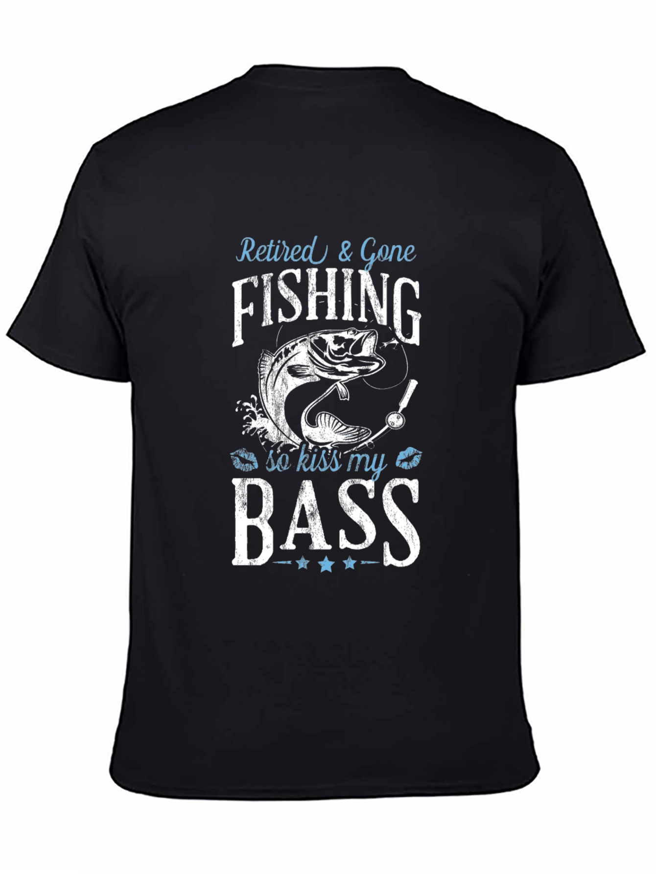 Retired & Gone Fishing T-Shirt - Kiss My Bass