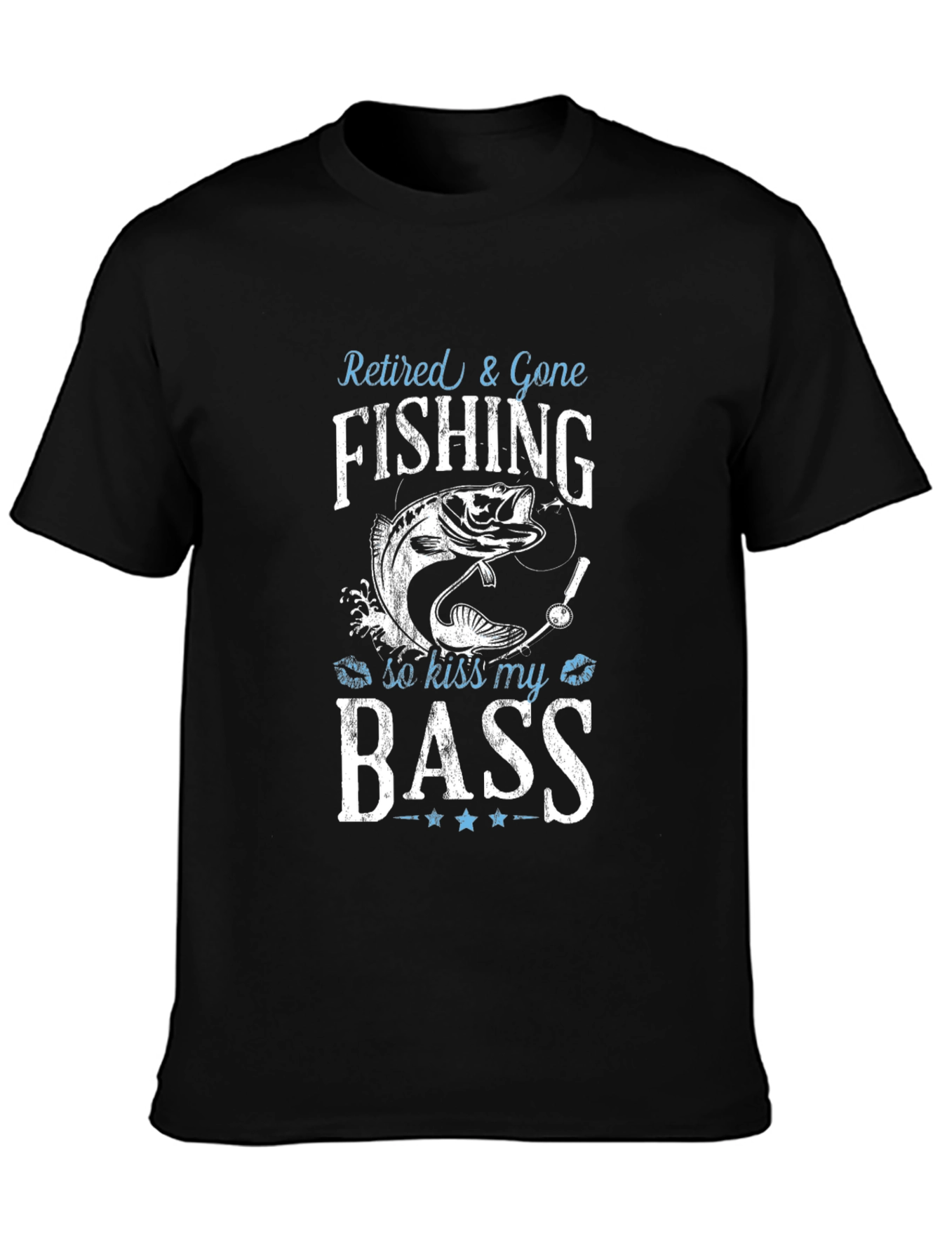 Retired & Gone Fishing T-Shirt - Kiss My Bass